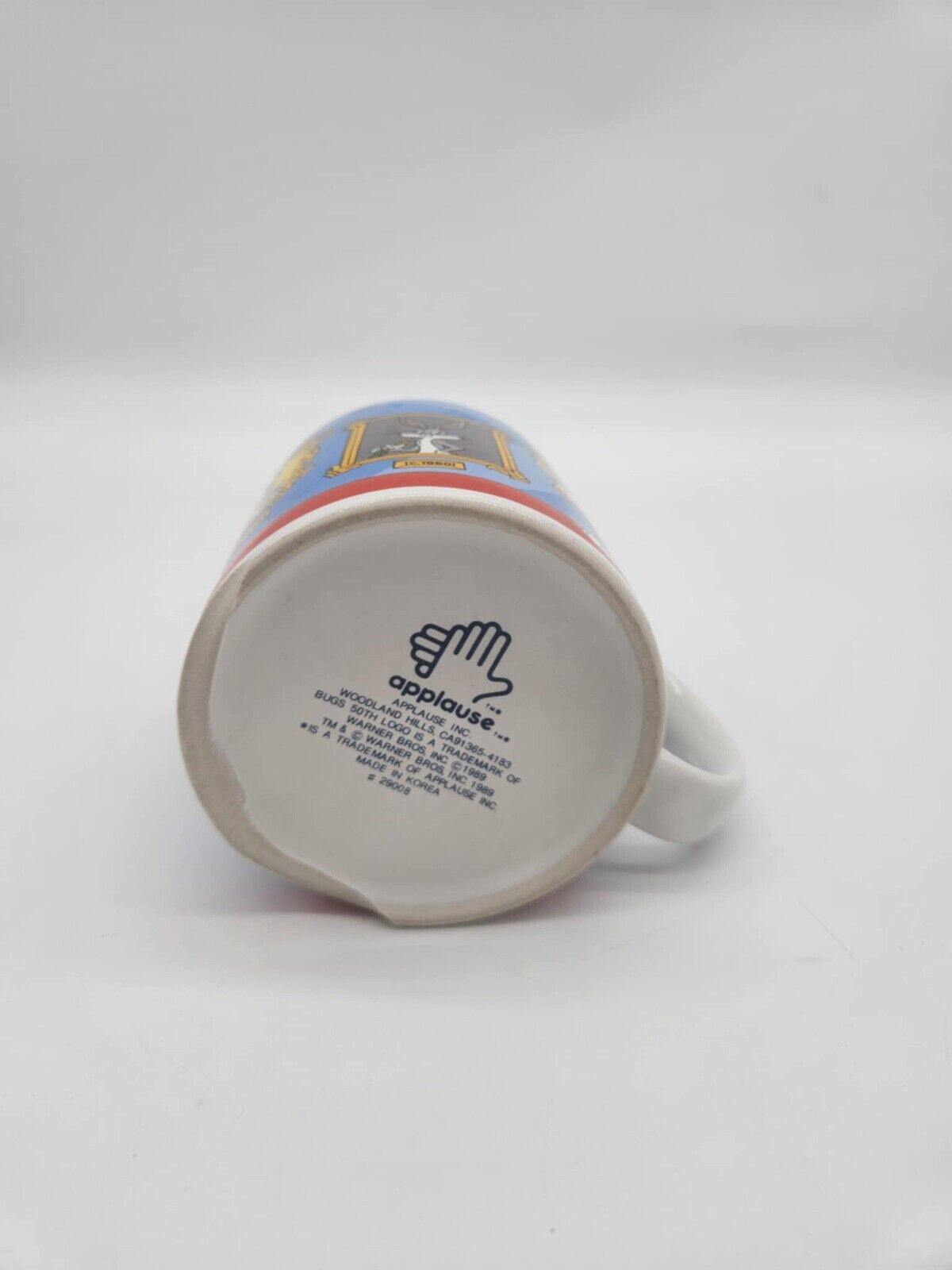 Looney Tunes Bugs Bunny thru the years Mug cup WB Warner Brothers 1989 Applause