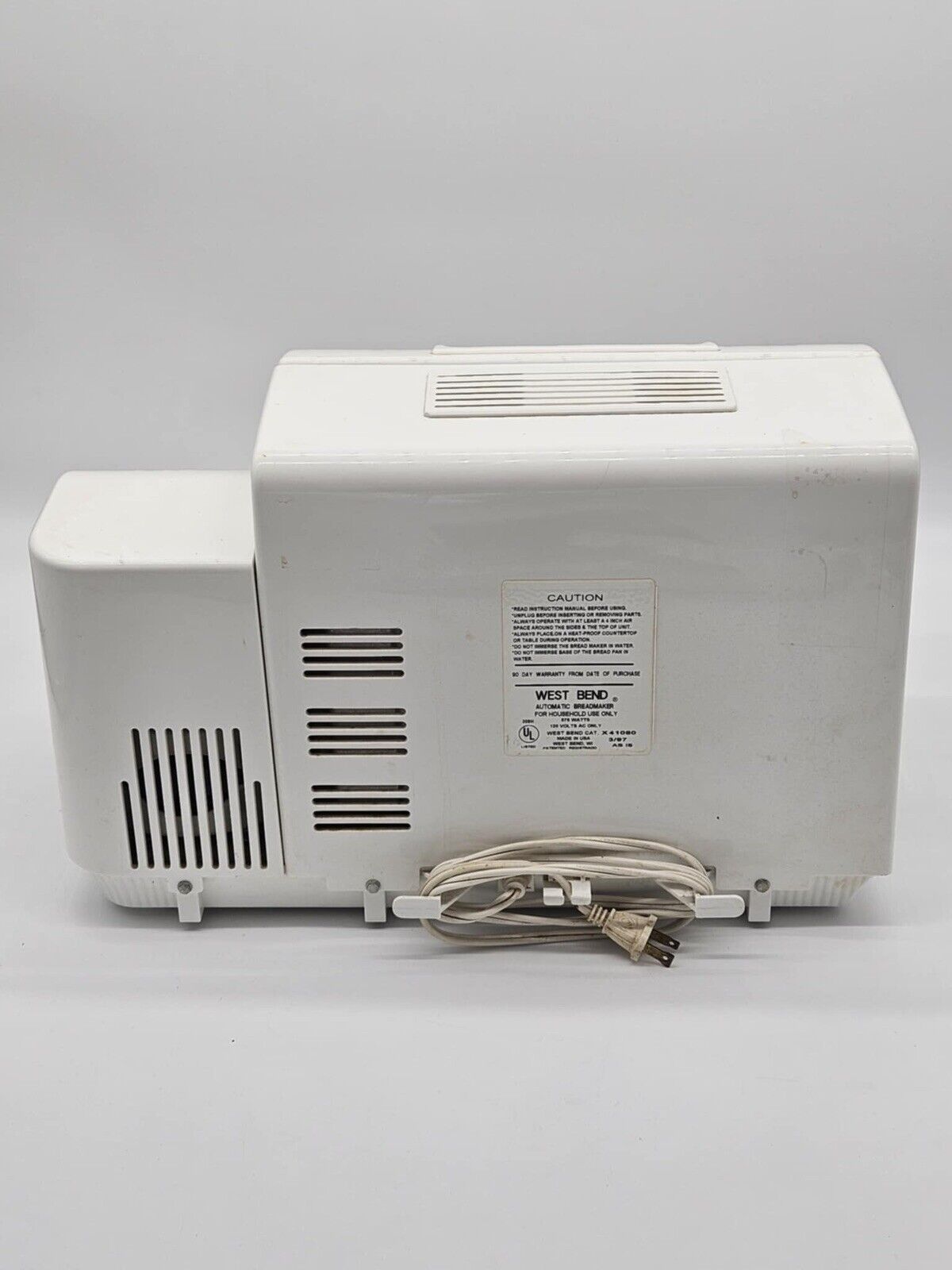 West Bend Baker's Choice Plus II Bread Maker 41091R Tested Working