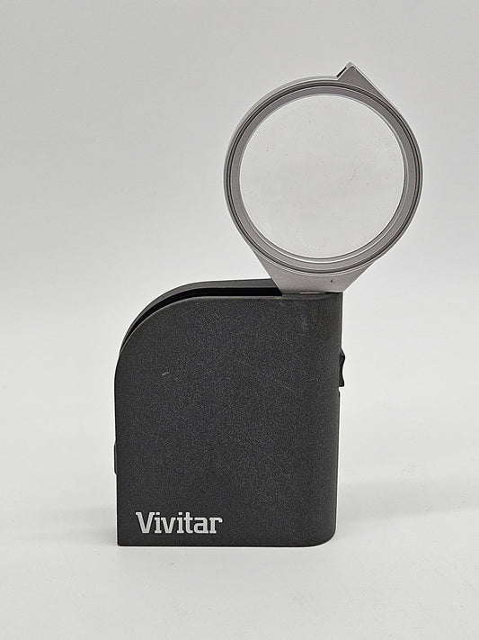 Vivitar Folding Illuminated Pocket Magnifier Loupe Portable Viewer