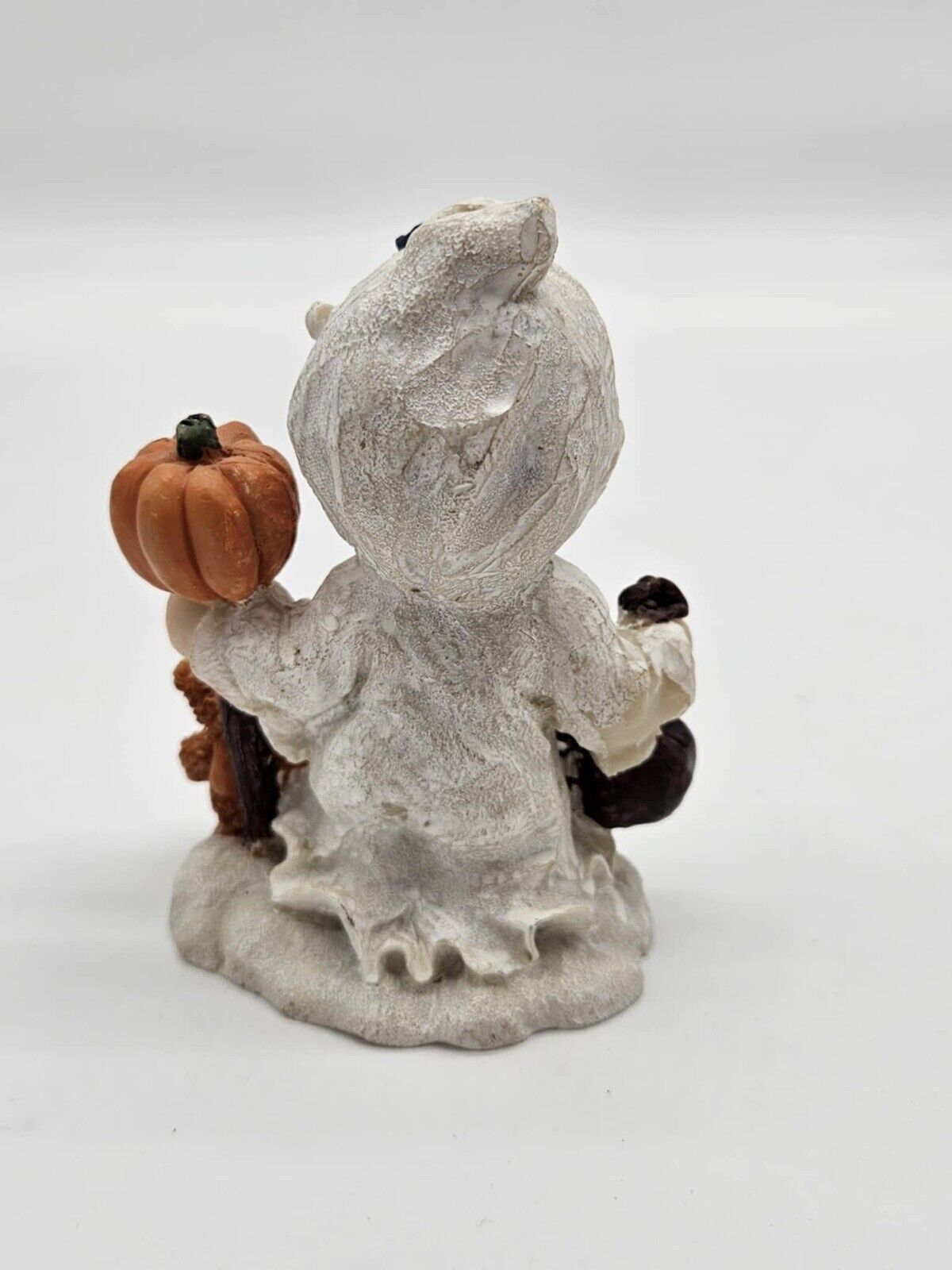 Vintage Child In Ghost Costume Halloween Figurine