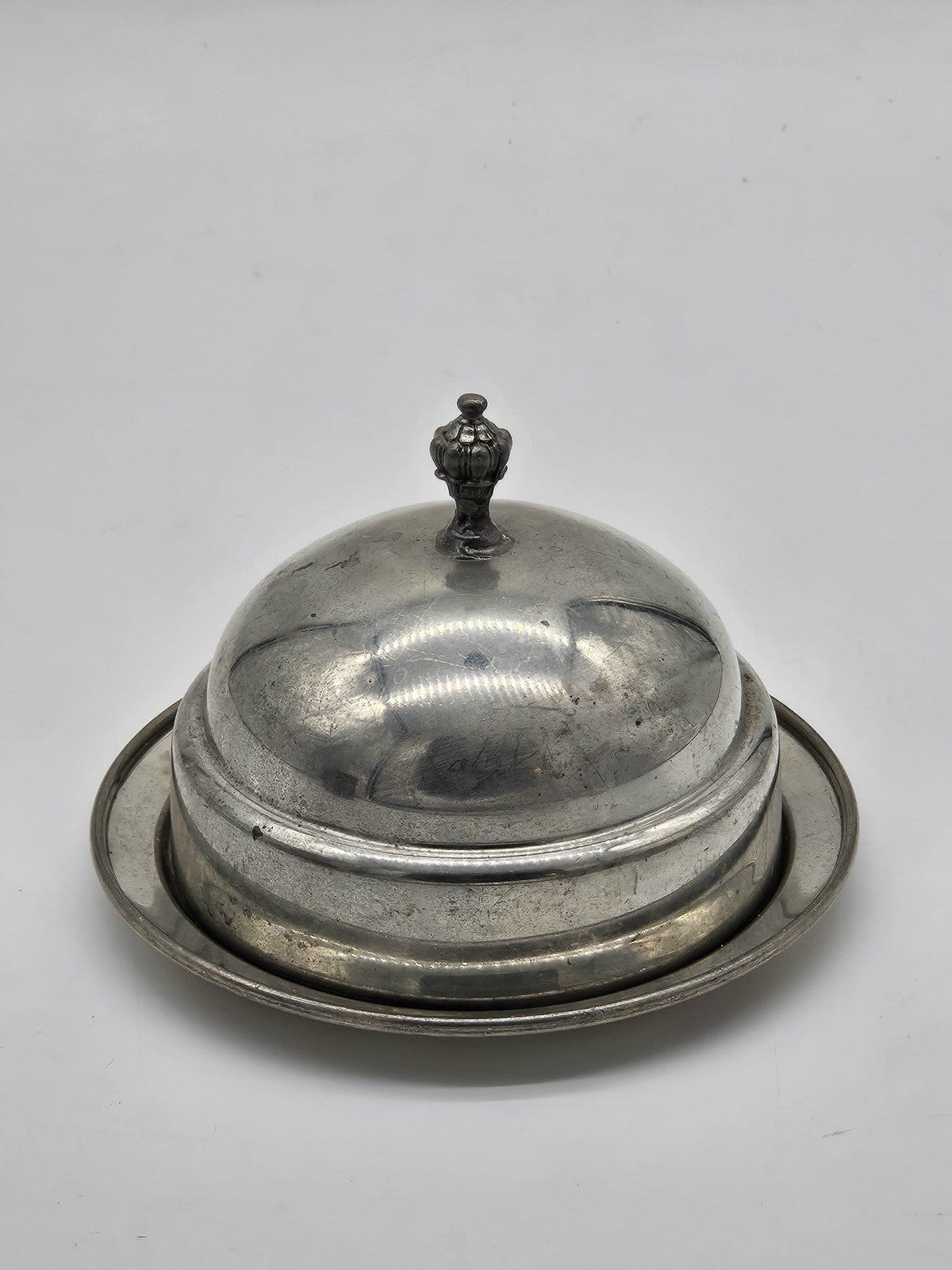 Pewter Butter Dish with Domed Cover – Statement!!