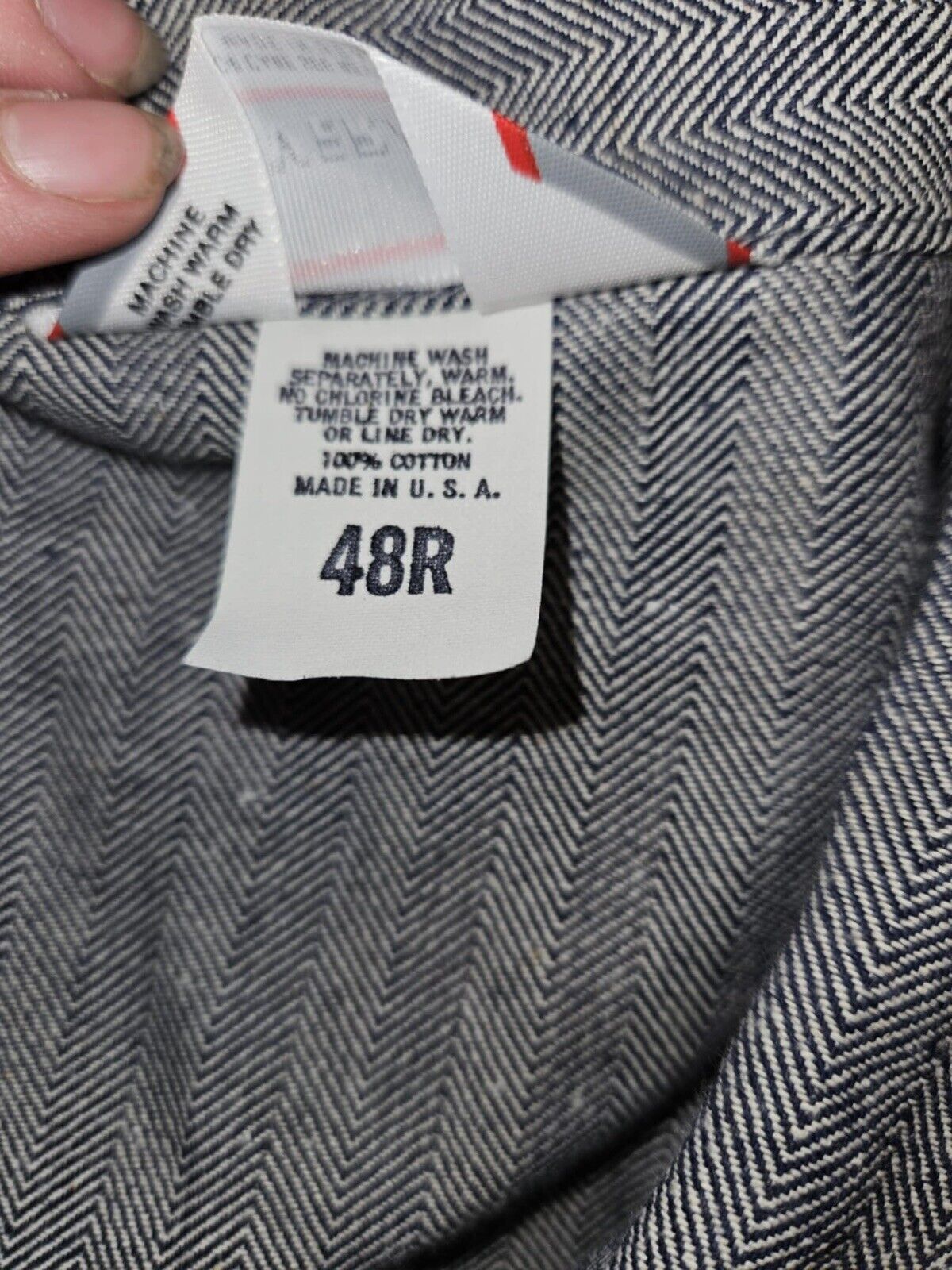 Vintage 50s Sears Hercules Coveralls Mens 48R Herringbone Twill Denim Mechanic