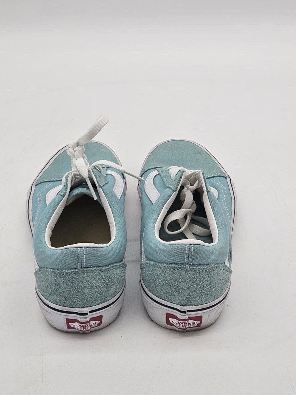 Vans Ward Shoes Men Size 9 Baby Blue & White skateboarding sneakers