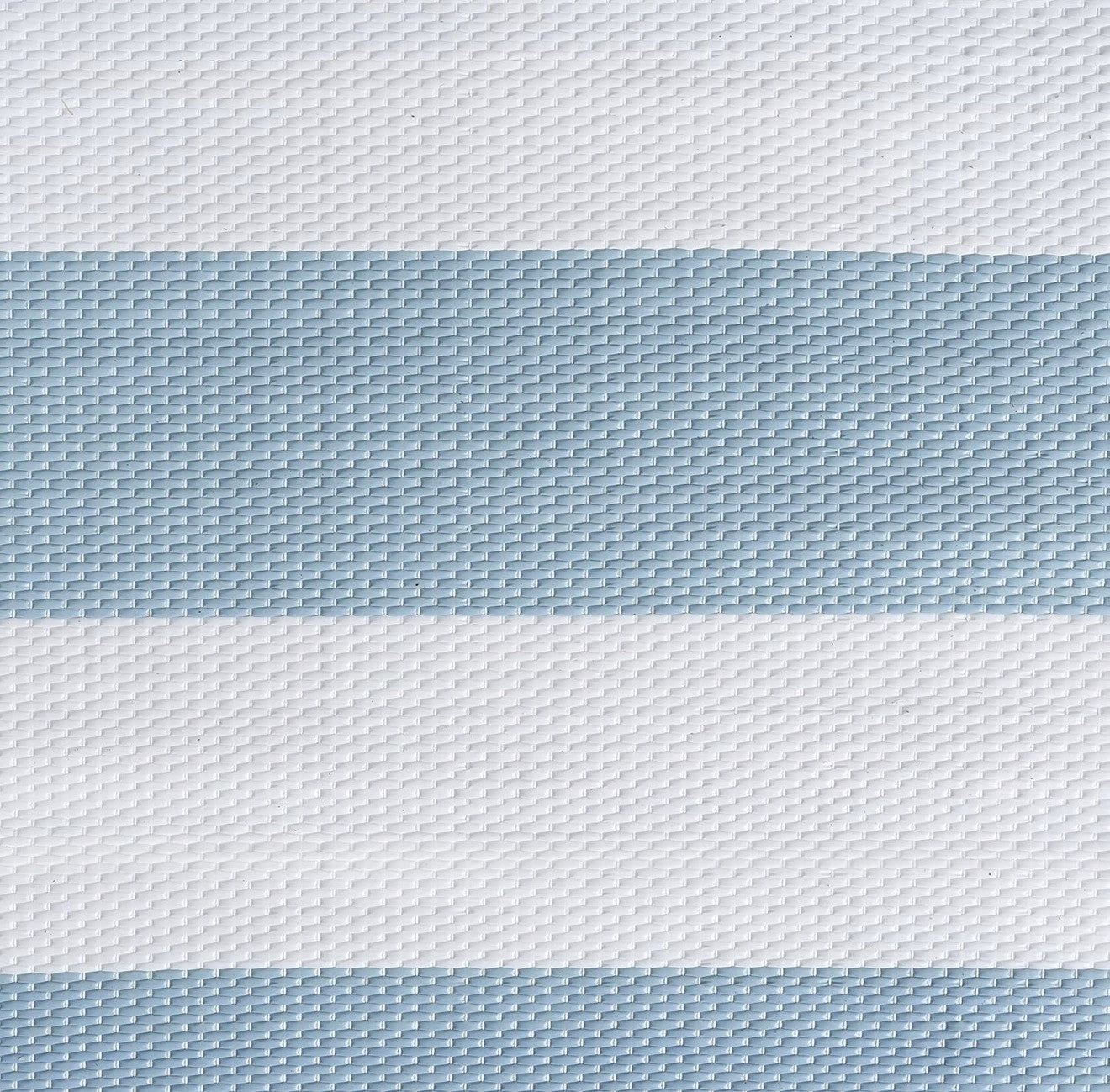 Tayse Rugs Luna Outdoor Area Rug LNA1135 9' x 12' Reversible Striped Aqua