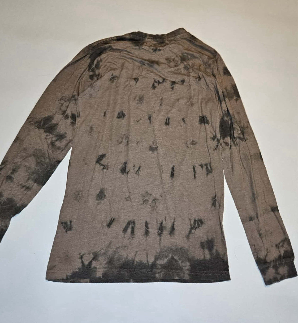 Johnny Cash “The Man in Black” Tie-Dye Long Sleeve Shirt Size S