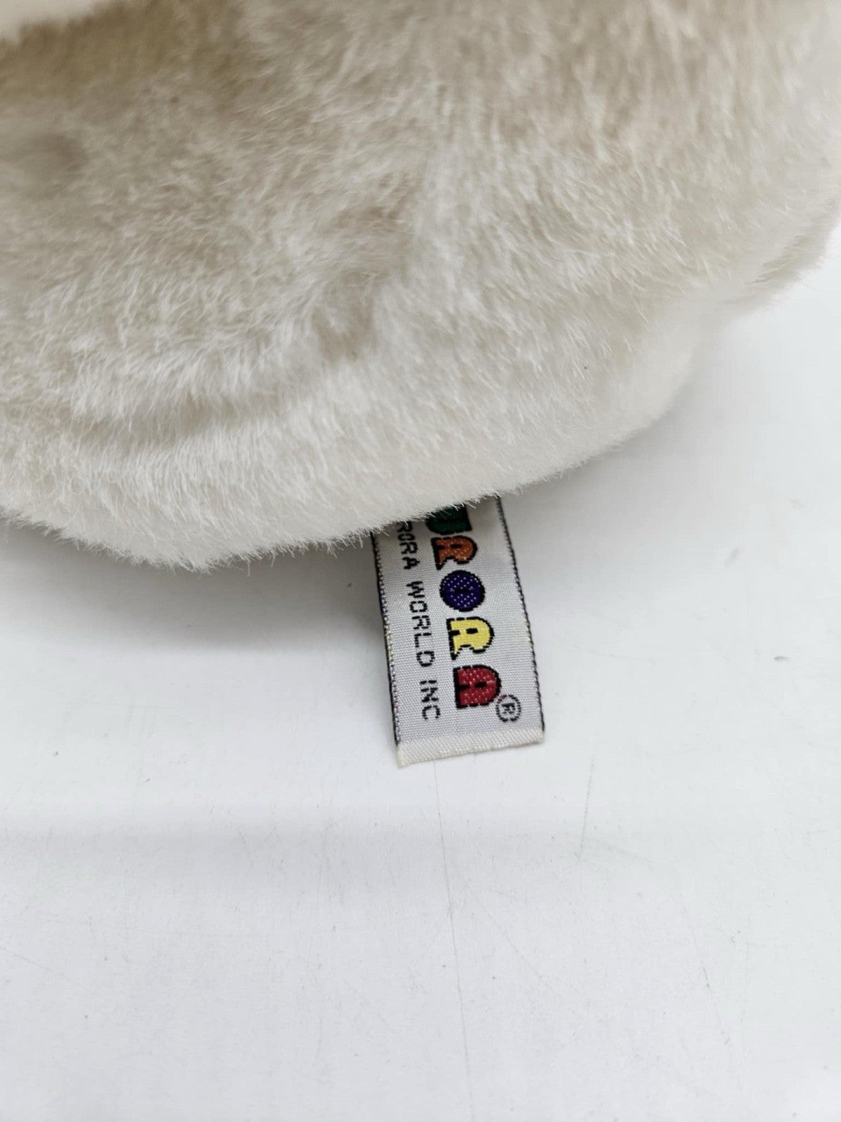 Vintage Aurora Beary Friends BUZZ 10" White Teddy Bear Plush Stuffed Animal Toy