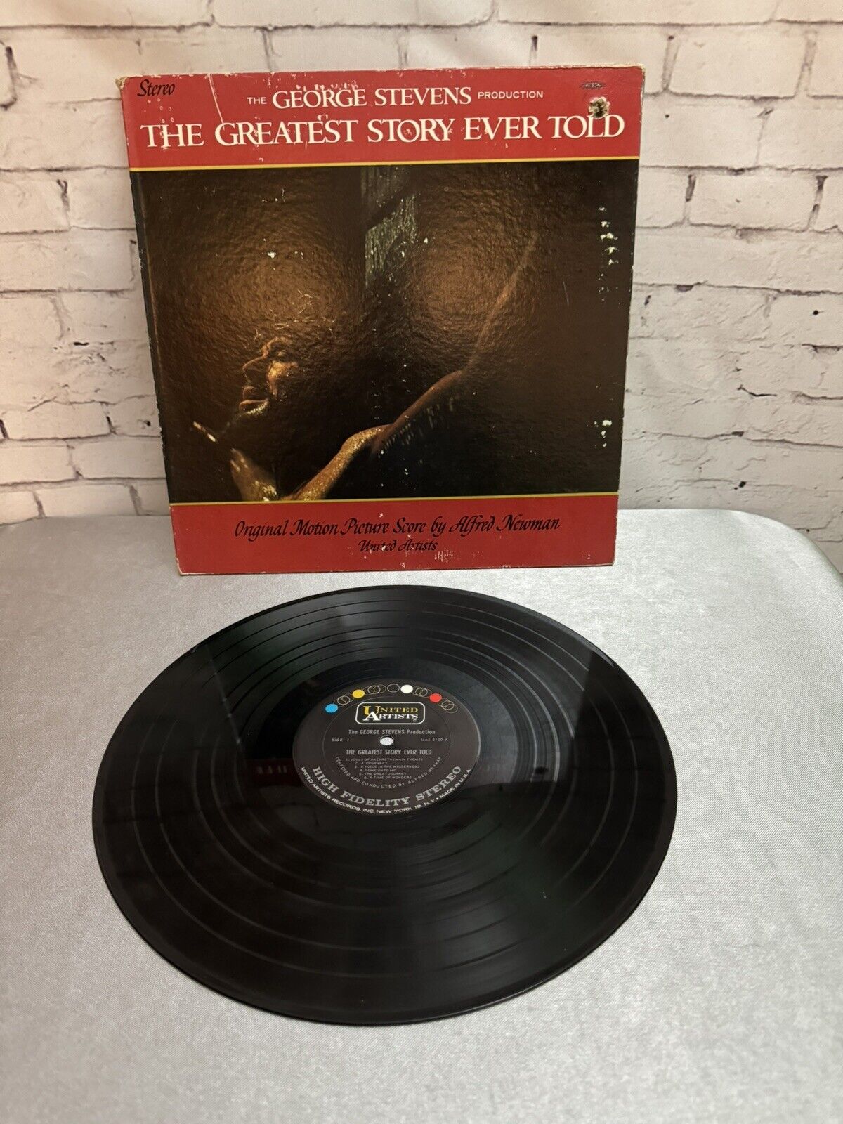 GREATEST STORY EVER TOLD - ALFRED NEWMAN SOUNDTRACK LP VINTAGE VINYL