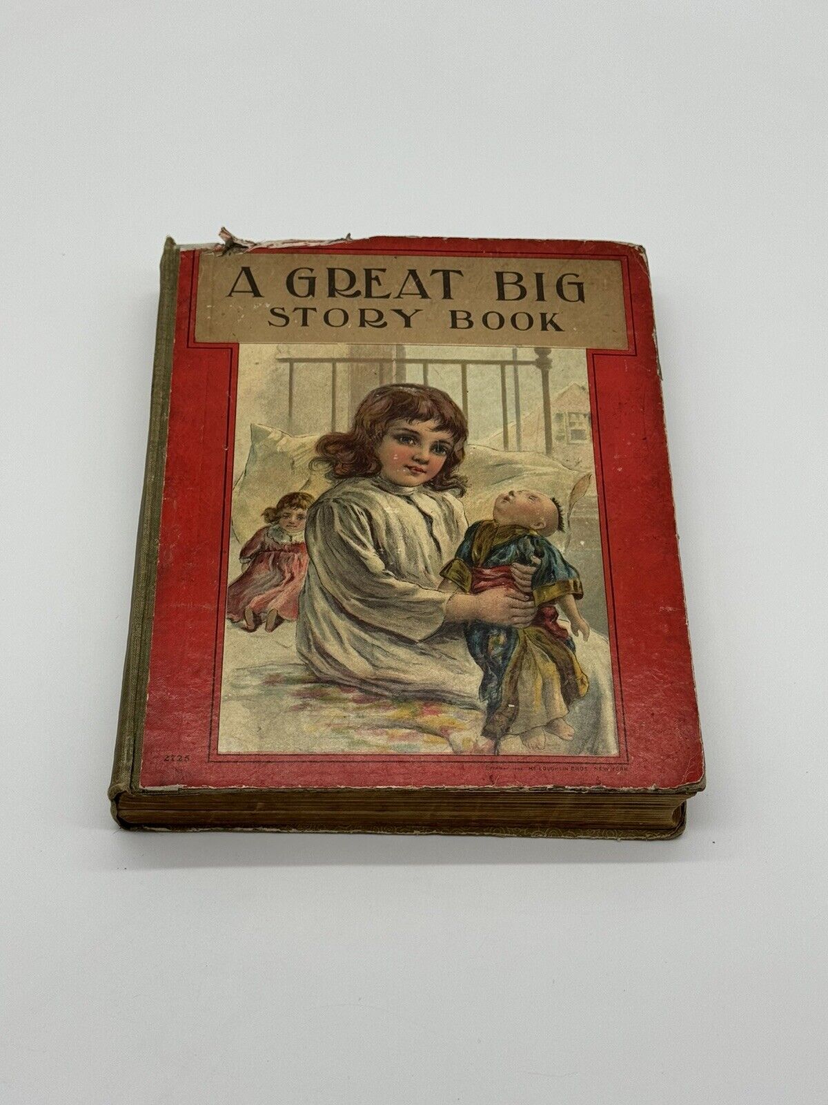 ANTIQUE BOOK "A GREAT BIG STORY BOOK" 2725 MCLOUGHLIN BROS. NEW YORK