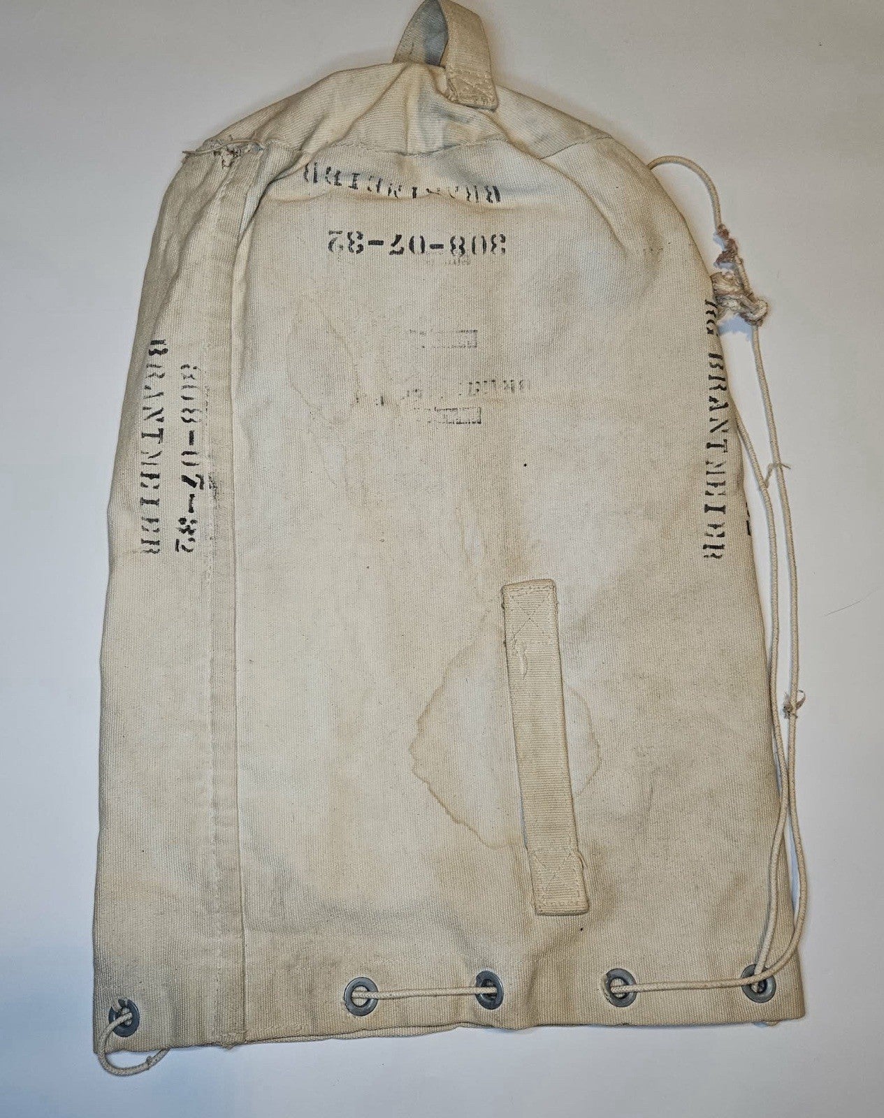 Vintage US Military Canvas Barracks Laundry Bag Stenciled GI Issue