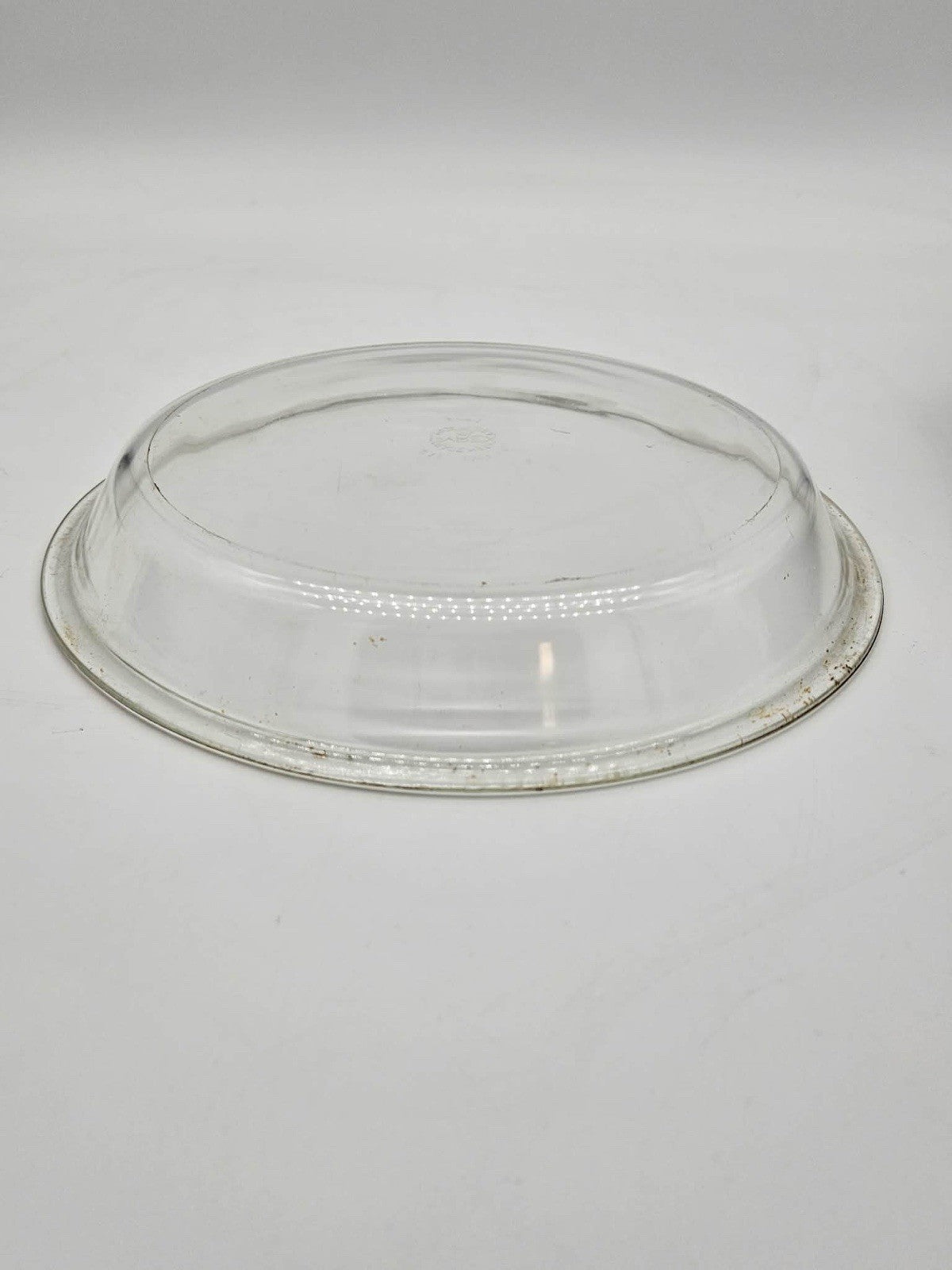 Pyrex #210 Vintage Pie Plate 10" 23cm Clear Glass Flat Rim Dish Made in the USA