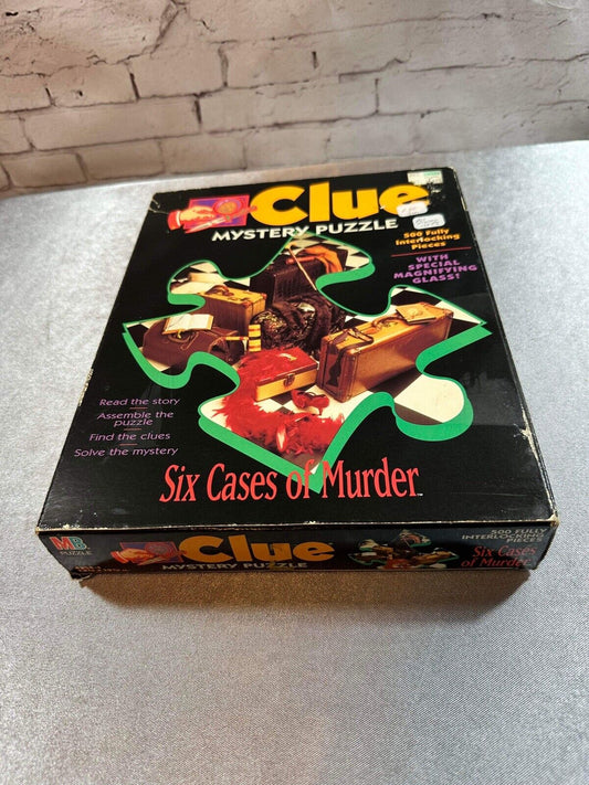 1992 Clue Mystery Puzzle- Six Cases Of Murder