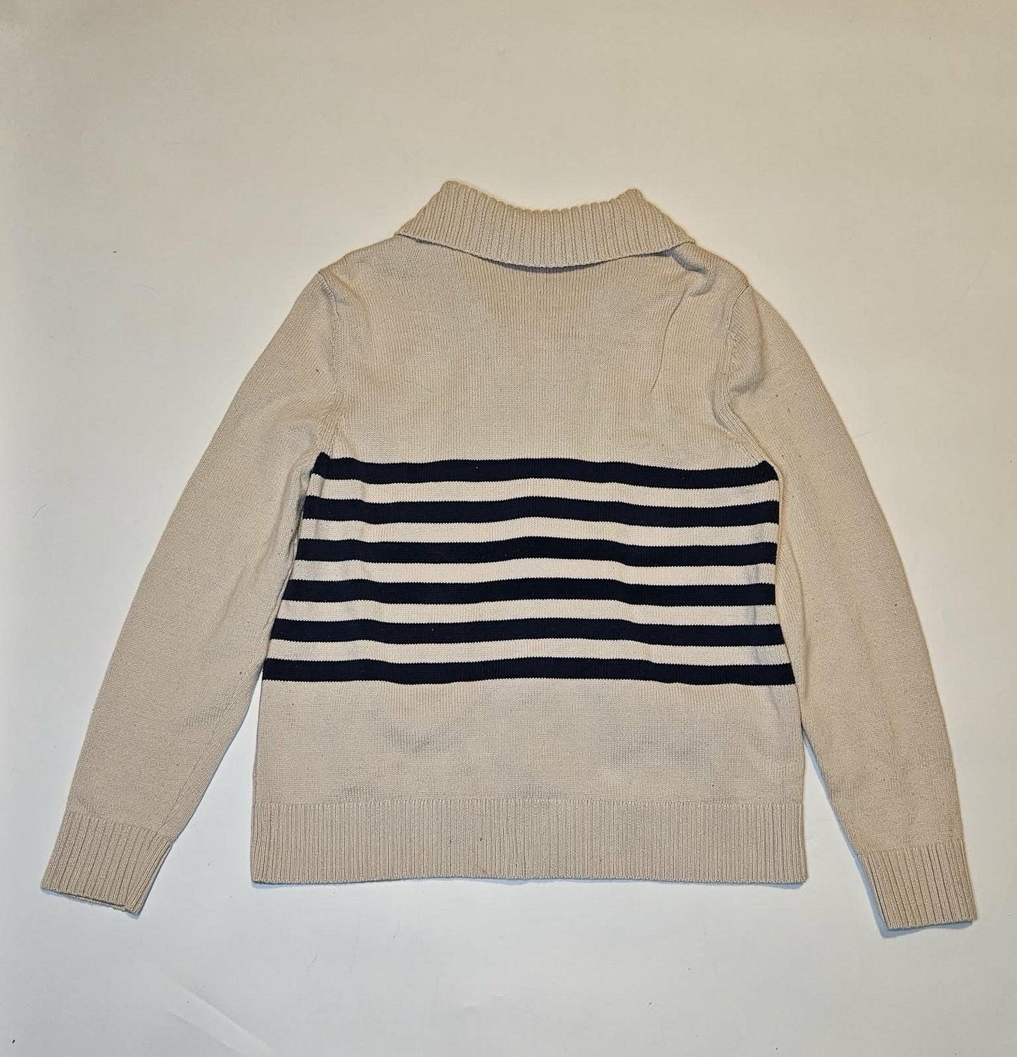 Merona Women’s Striped Zip Front Cardigan Sweater Large