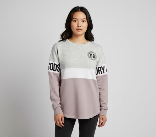 DG Dry Goods Colorblock Long Sleeve Sweatshirt Women’s Small