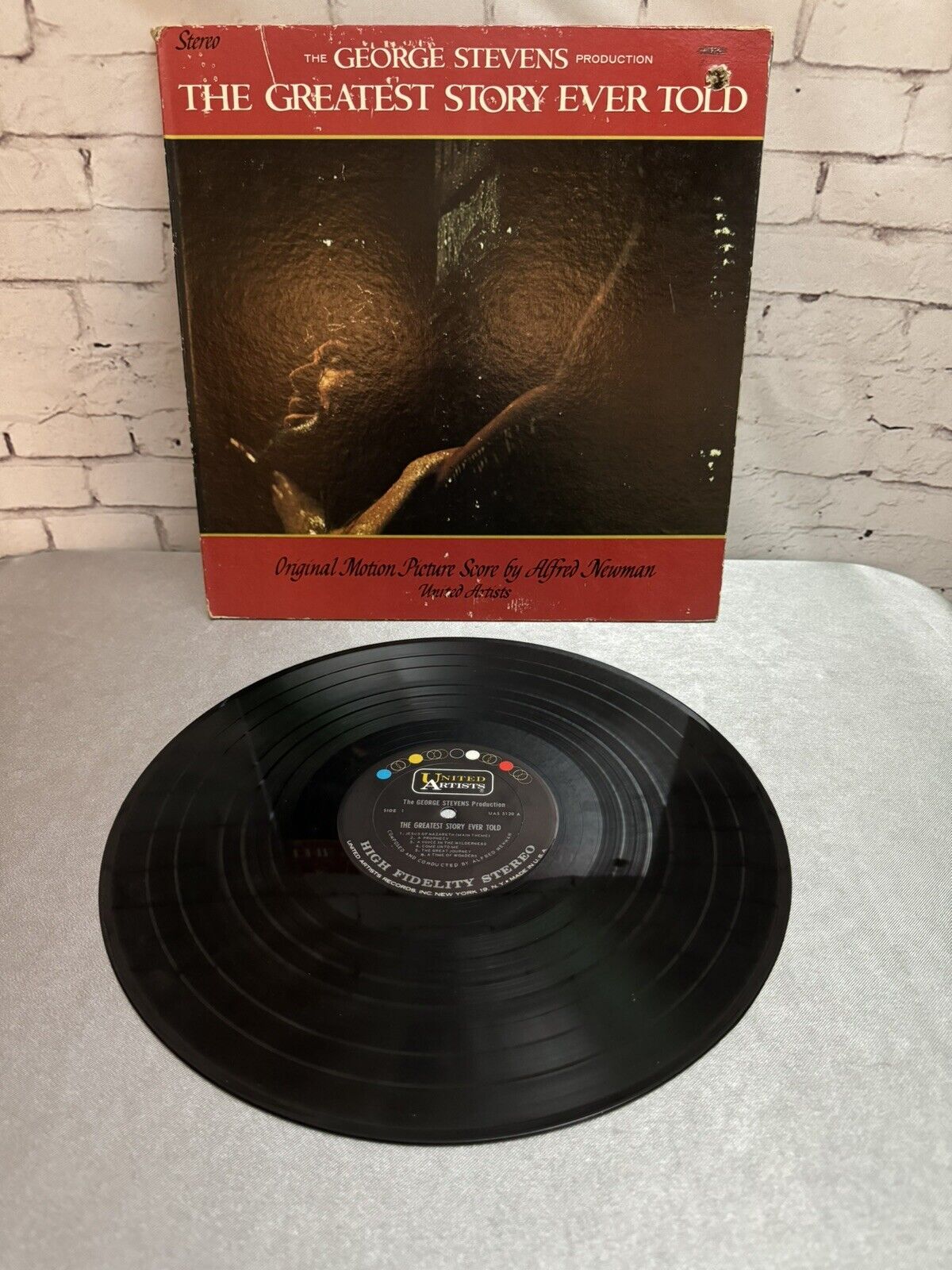 GREATEST STORY EVER TOLD - ALFRED NEWMAN SOUNDTRACK LP VINTAGE VINYL
