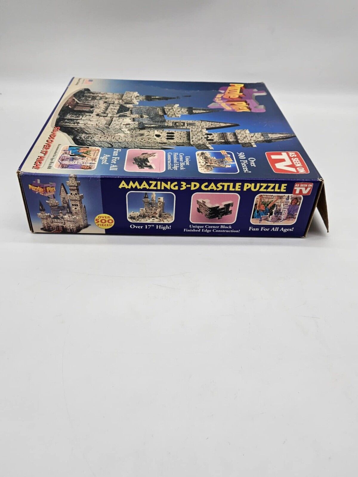 1993 AMAZING 3-D Puzzle Plex Castle Puzzle 500 pieces 17”