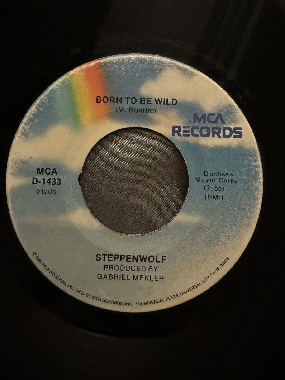STEPPENWOLF Born To Be Wild / Magic Carpet Ride 45 rpm MCA 1980 Reissue