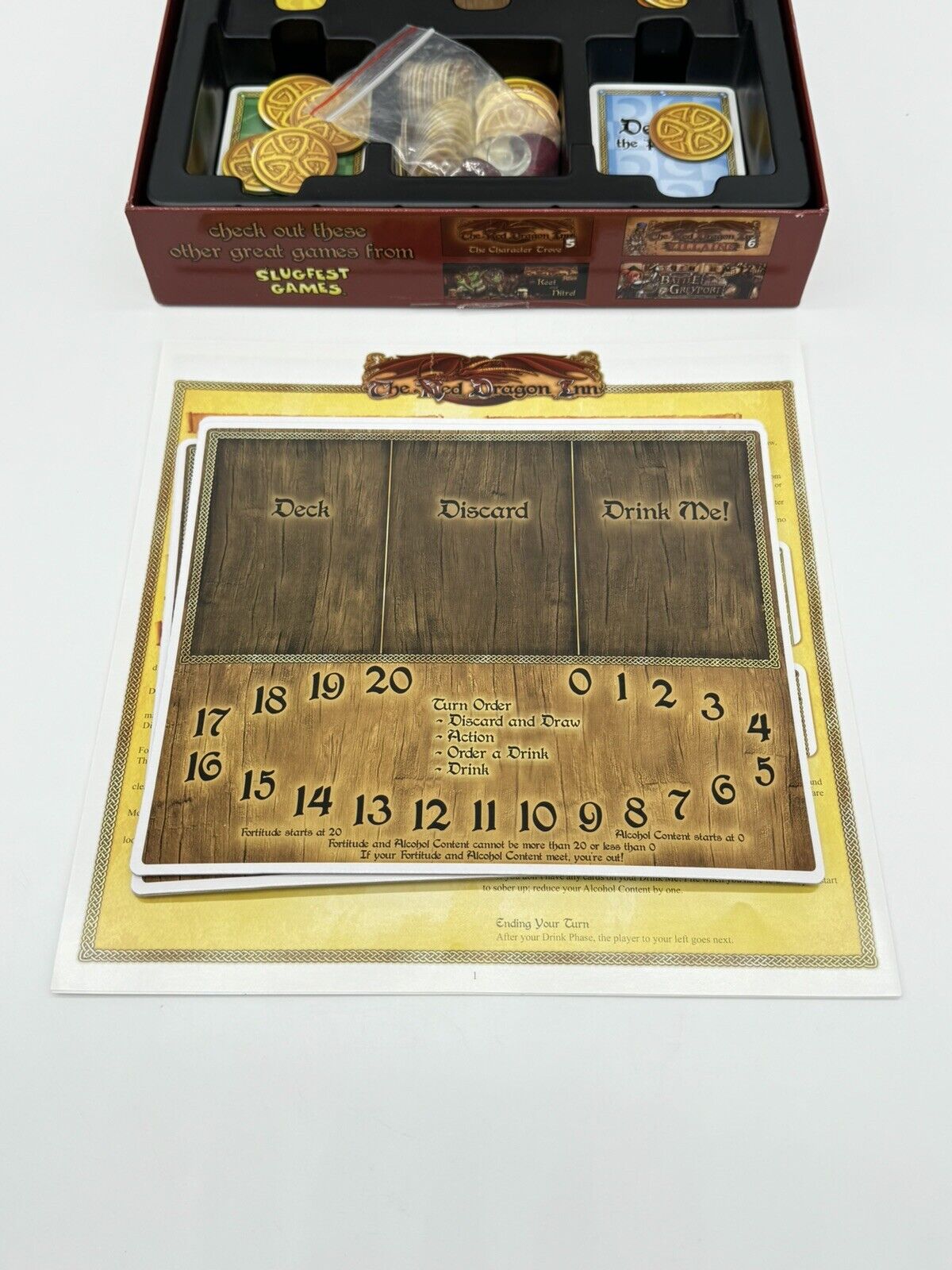 The Red Dragon Inn Board Game - Slugfest Games. New Sealed In Box
