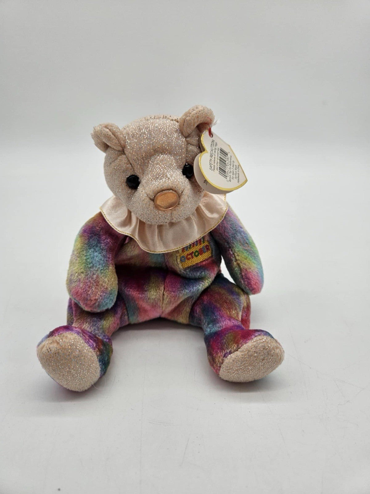 TY Beanie Baby - OCTOBER the Birthday Bear (7.5 inch) - MWMTs Stuffed Animal Toy