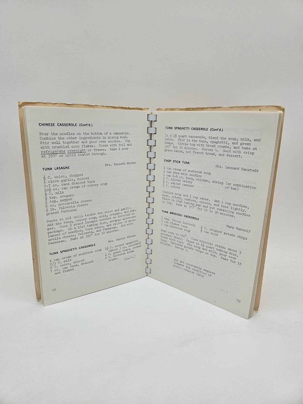 Appleton Wisconsin Cookbook High School East Patriot Marching Band Recipes VTG