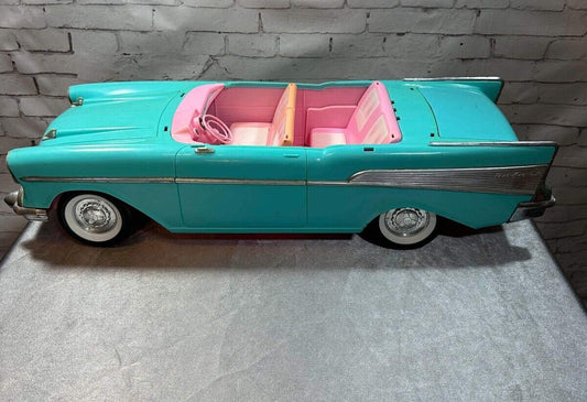 Vintage Barbie 57 Chevy Bel Air Convertible Mattel 1988 W/ Xtra Parts VTY
