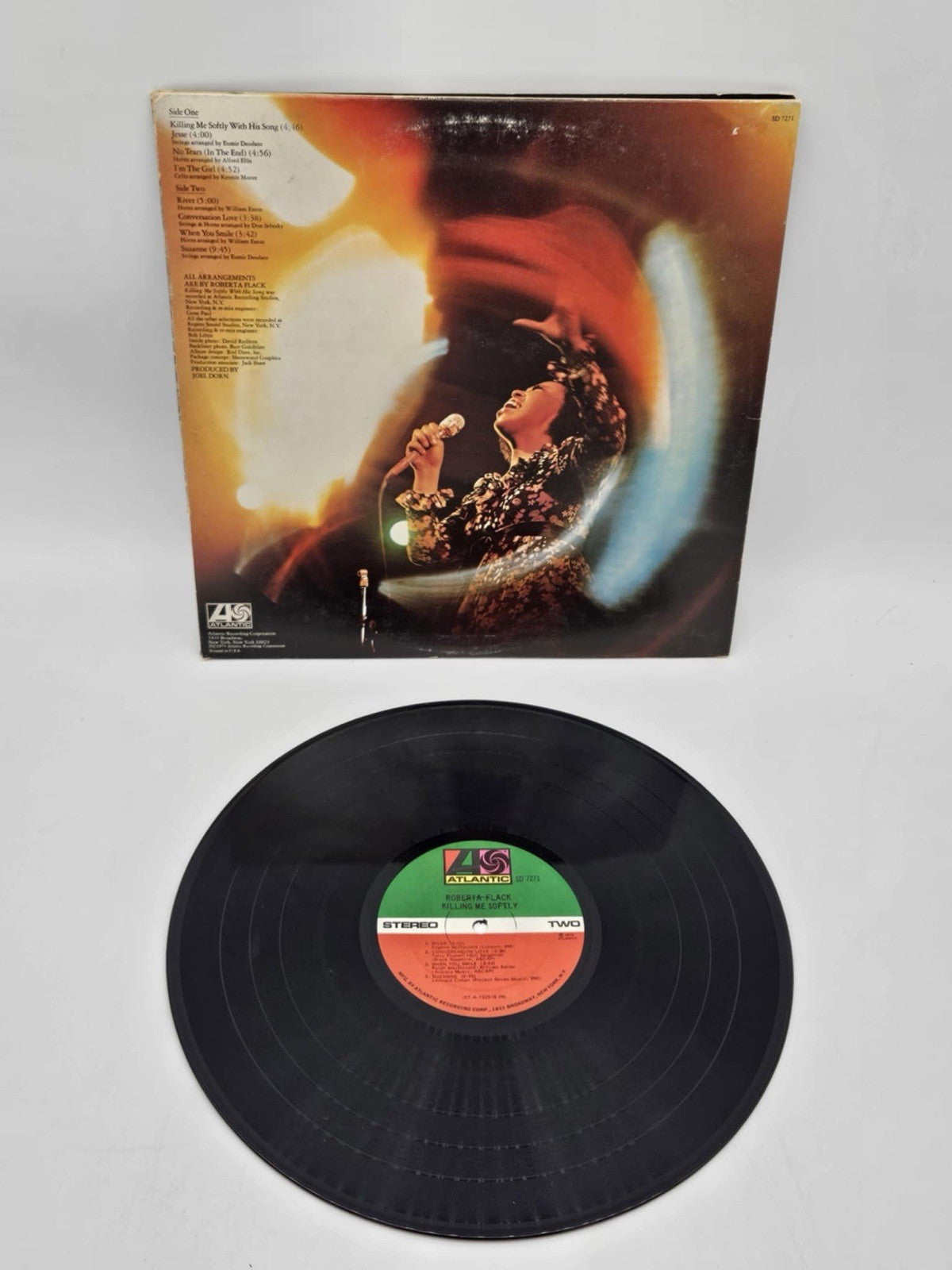 Roberta Flack Killing Me Softly Vinyl LP Record (1973 Atlantic SD 7271)