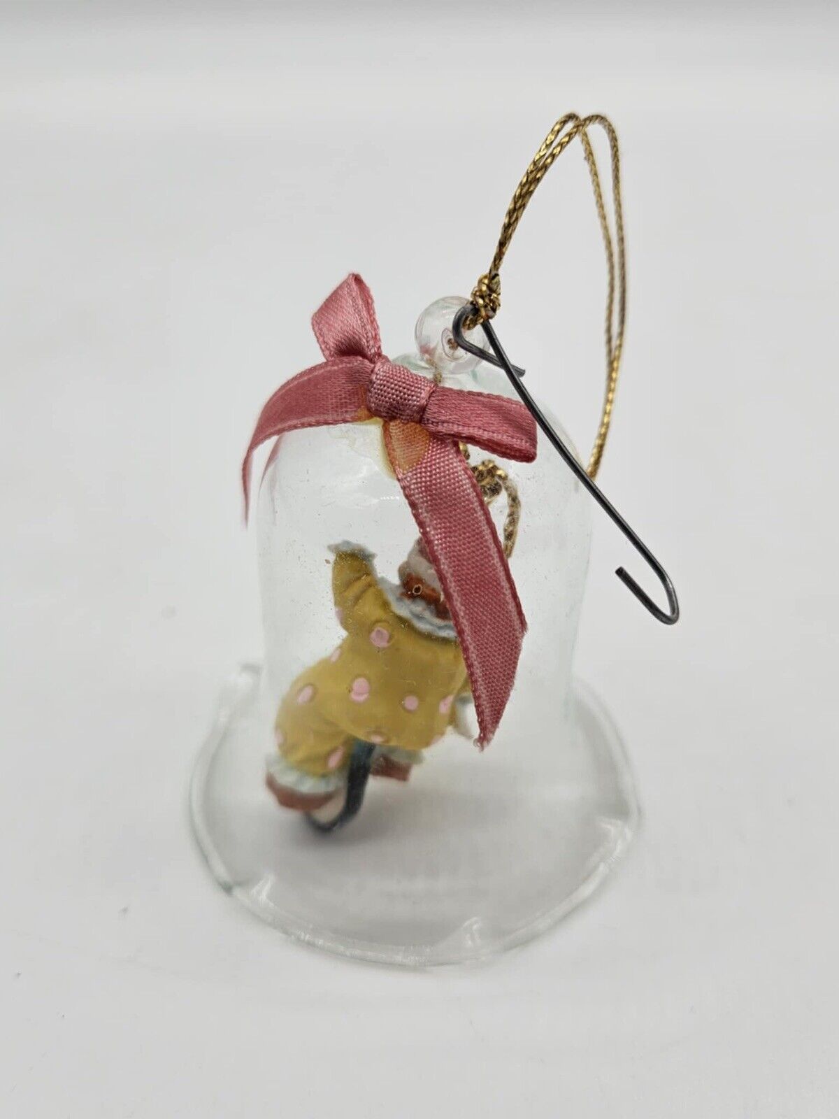 Keepsakes Ring in The Clown Bell Ornaments Crystal bell hand painted Porcelain