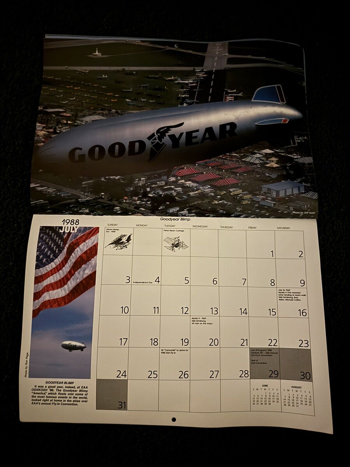 Vintage 1988 “The Spirit of Flight” EAA Calendar
