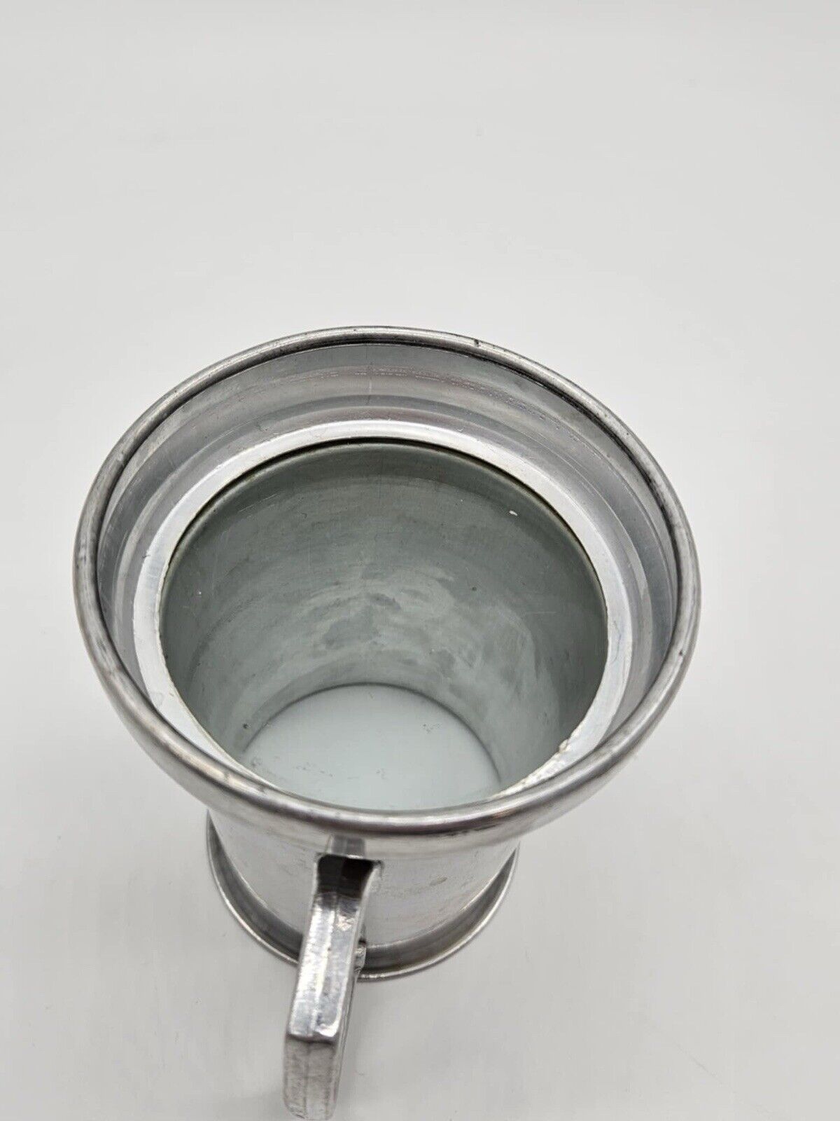 Vintage Playboy Club Bunny Tankard Aluminum Stein Mug W/ Glass Bottom 1960-1970