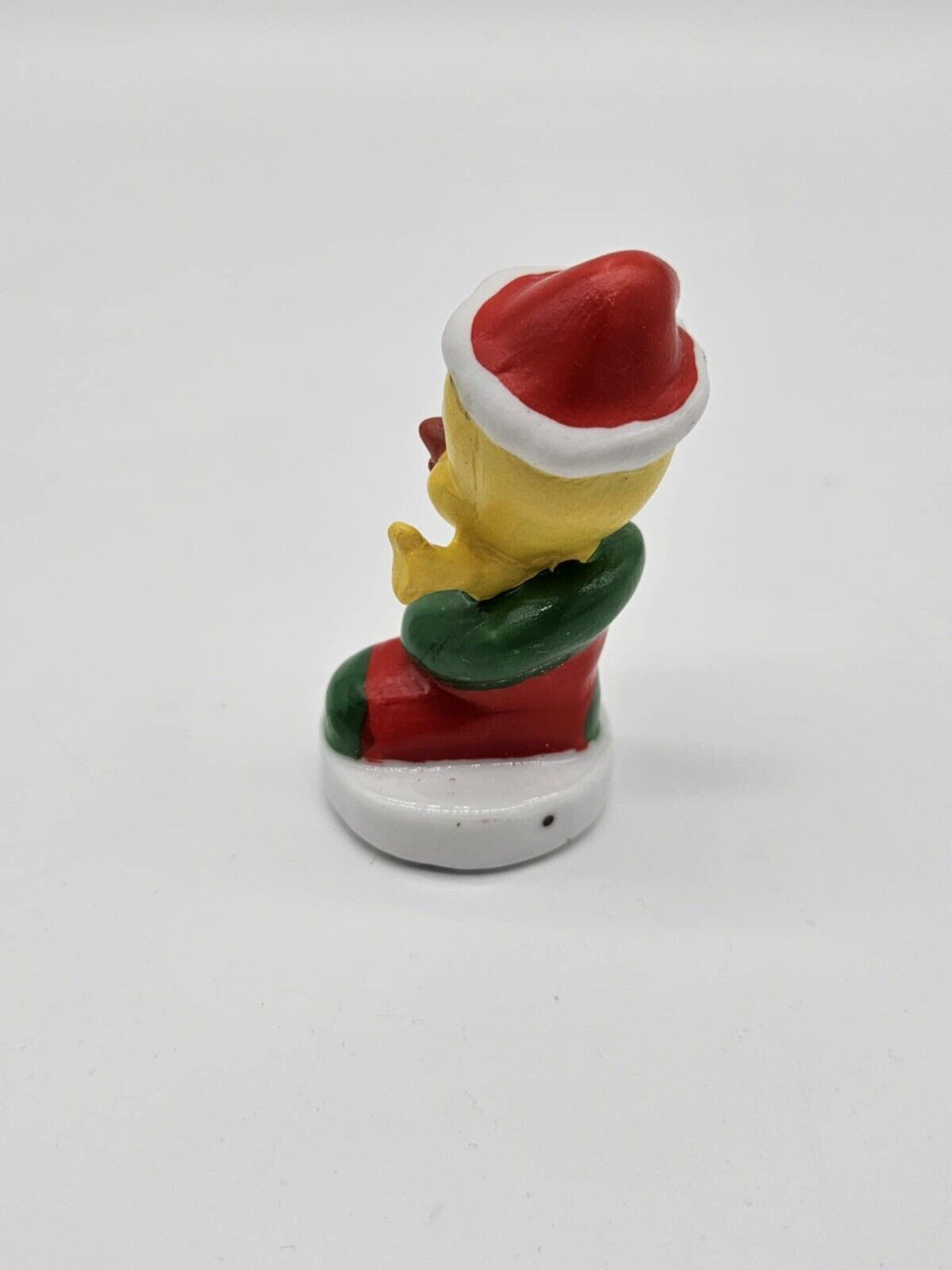 VINTAGE CHRISTMAS PORCELAIN TWEETY BIRD IN STOCKING FIGURINE