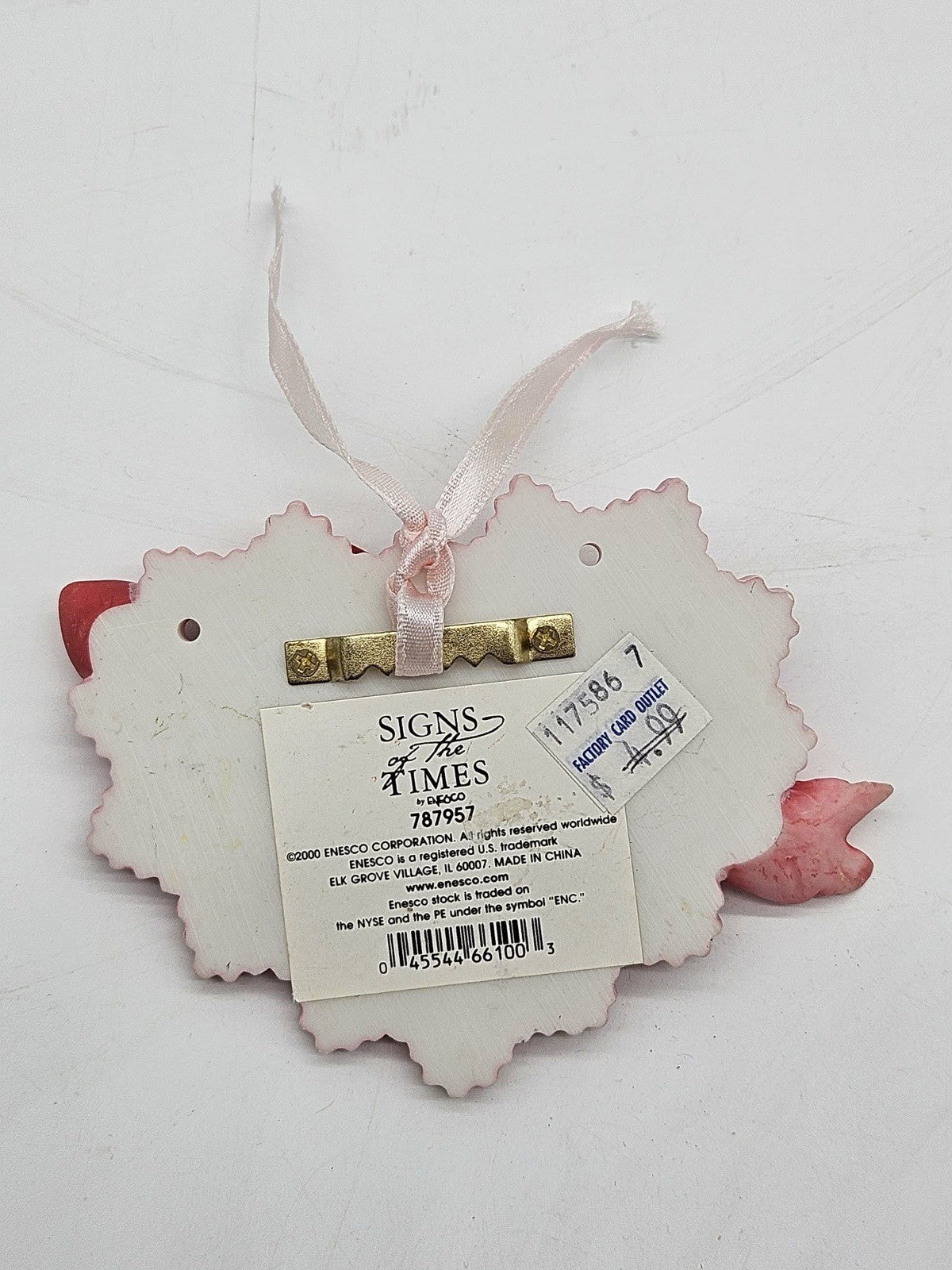 Enesco Signs of the Times Heart Wall Plaque “The Most Beautiful Thing Is Love”