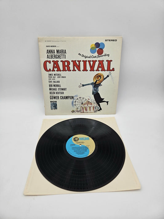 "Carnival!" 1961 Soundtrack LP, VG, Original MGM #SE3946OC, Original Cast