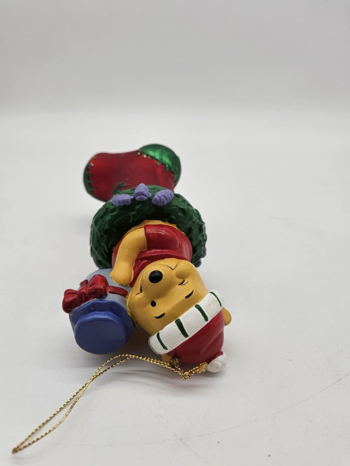 Disney Pooh Stocking European Style Hand Blown Glass Ornament Vintage