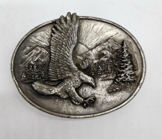 The Eagle - Bird and Symbol of Courage Freedom Siskiyou Vintage 1982 belt buckle