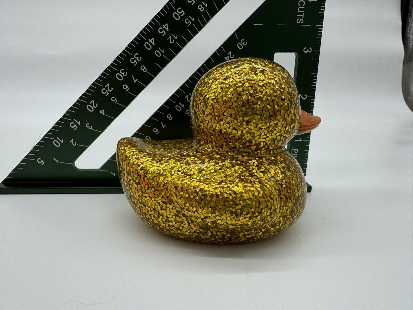 Lot of 7 Glittery Rubber Ducks Novelty Toys