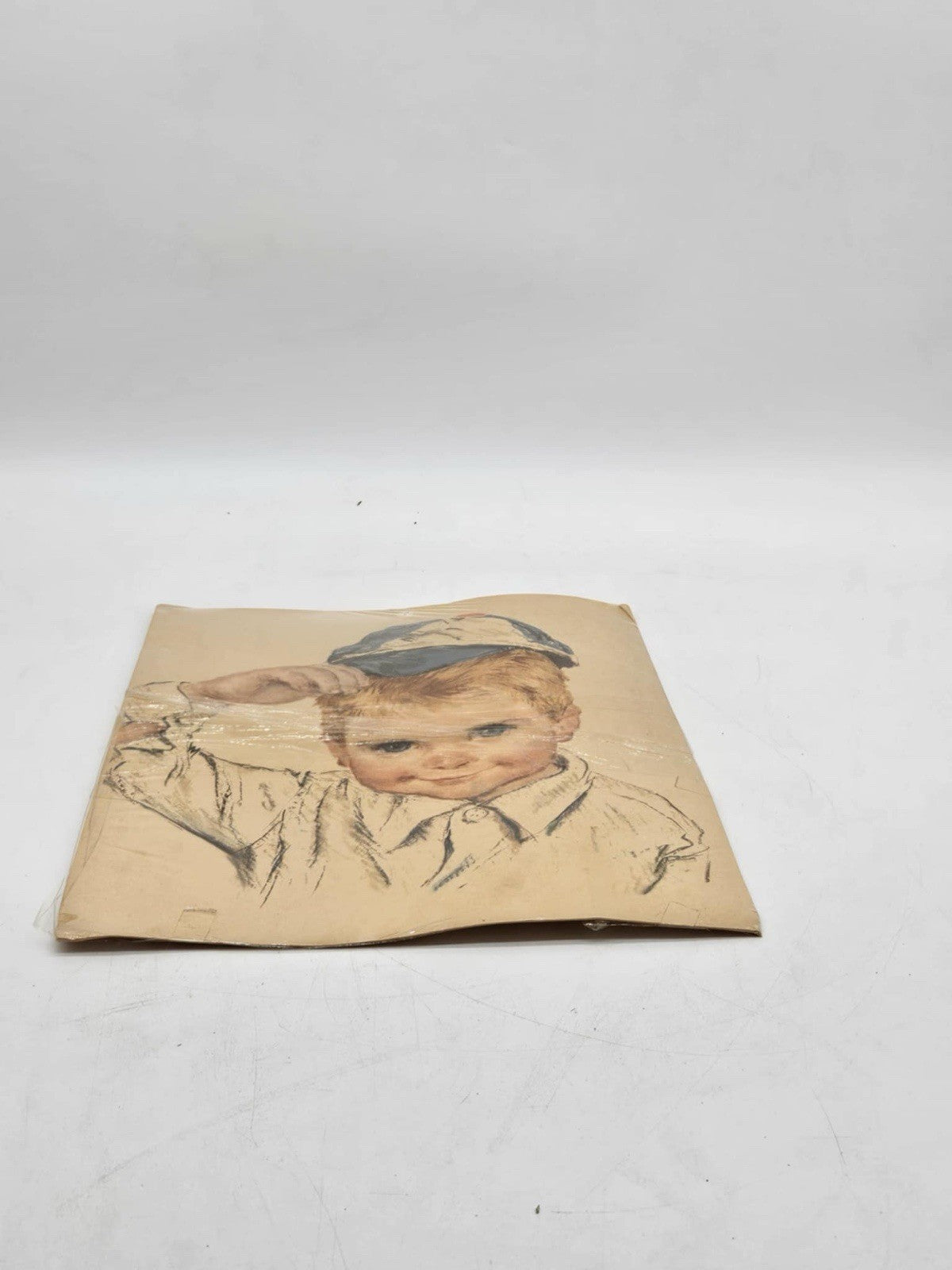 Vintage Francis Hook Northern Tissue American Boy Print 1960’s 11 X 14” Ball Cap
