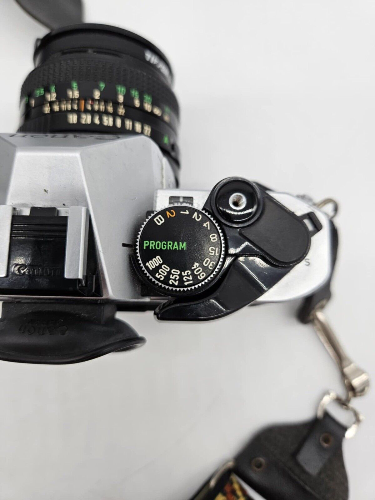 Canon AE-1 Program 35mm Manual SLR Film Camera with 50mm 1:1.8 Lens w/ EXTRAS!!