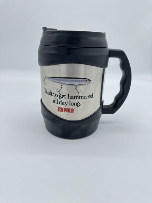 Rapala Baby Tanker Mug 24 oz.  "Built to Get Hammered" Fishing Mug HTF