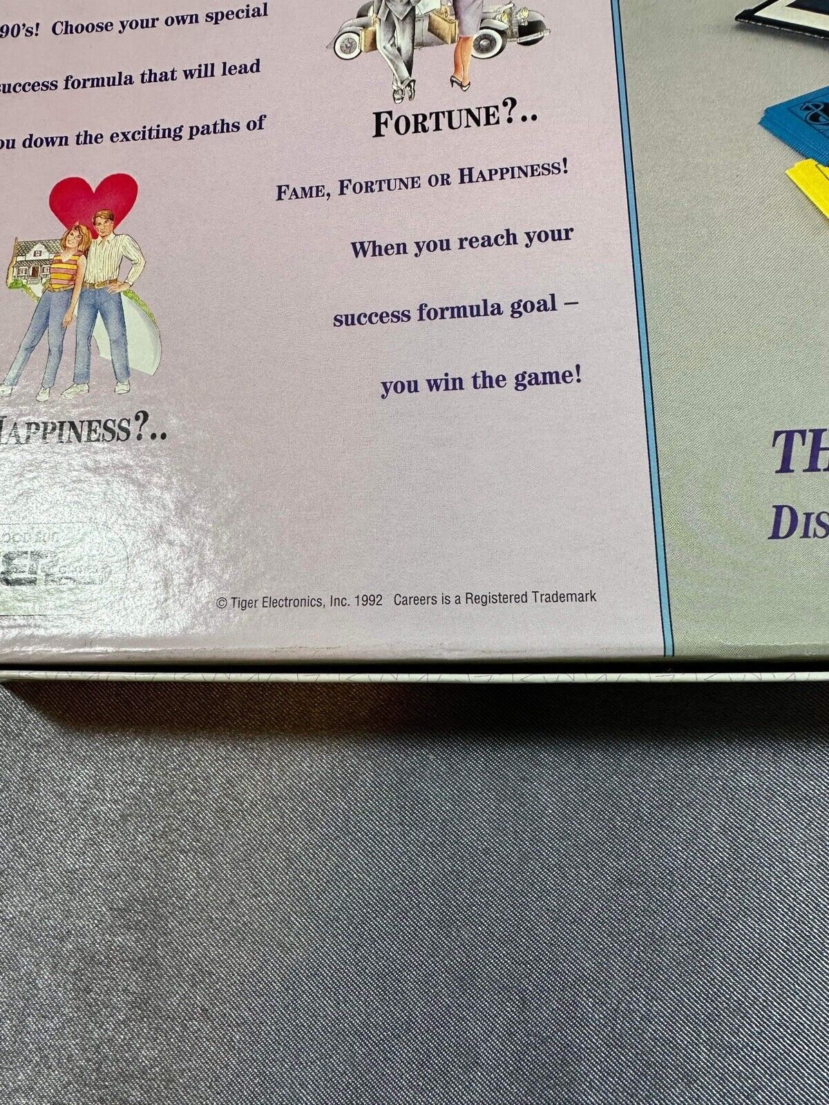 Vintage Careers Board Game 1992 Complete Game by Tiger Games