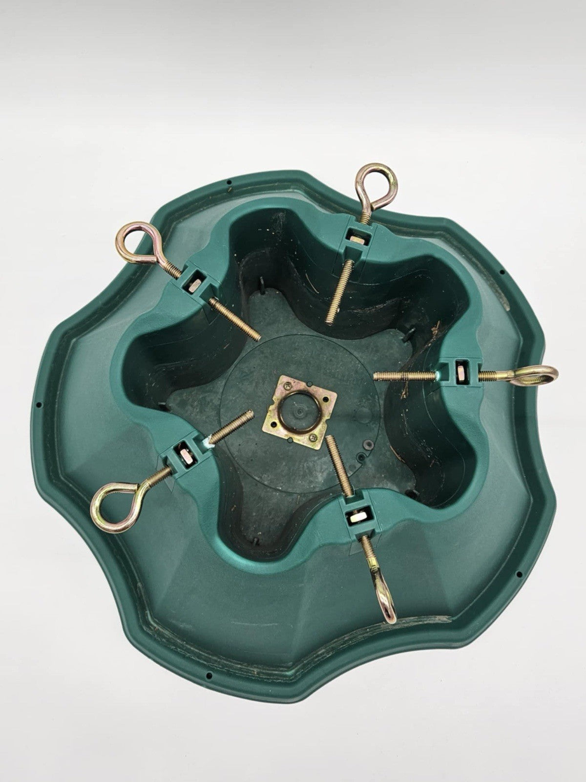 Jack-Post Star Christmas Tree Stand Up to 8' Tall w/ Eye Bolts Steel Caps 519-ST