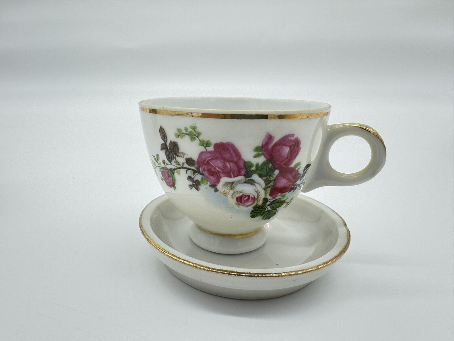 Vintage Bone China Tea Cup w/Matching Saucer & Creamer, Lusterware Made in Japan