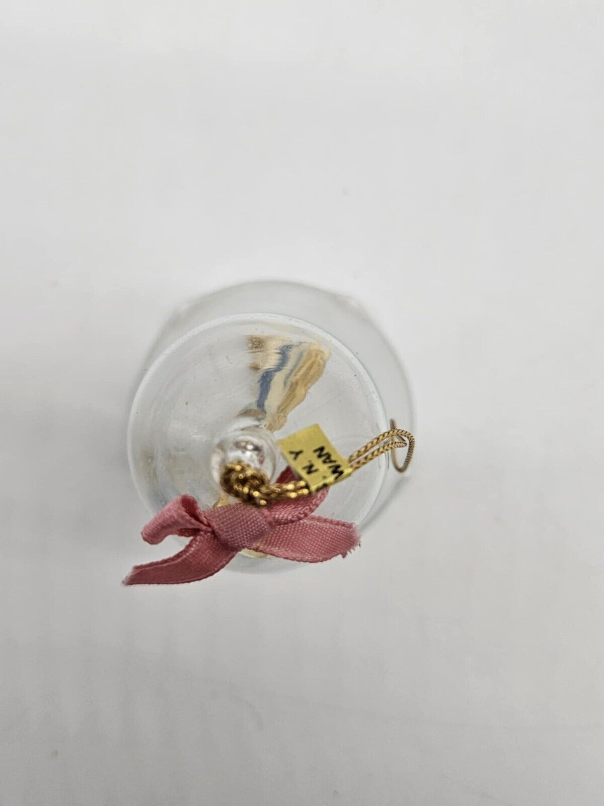 Vintage Carrousel Bell Glass Christmas Ornament Carousel Horse