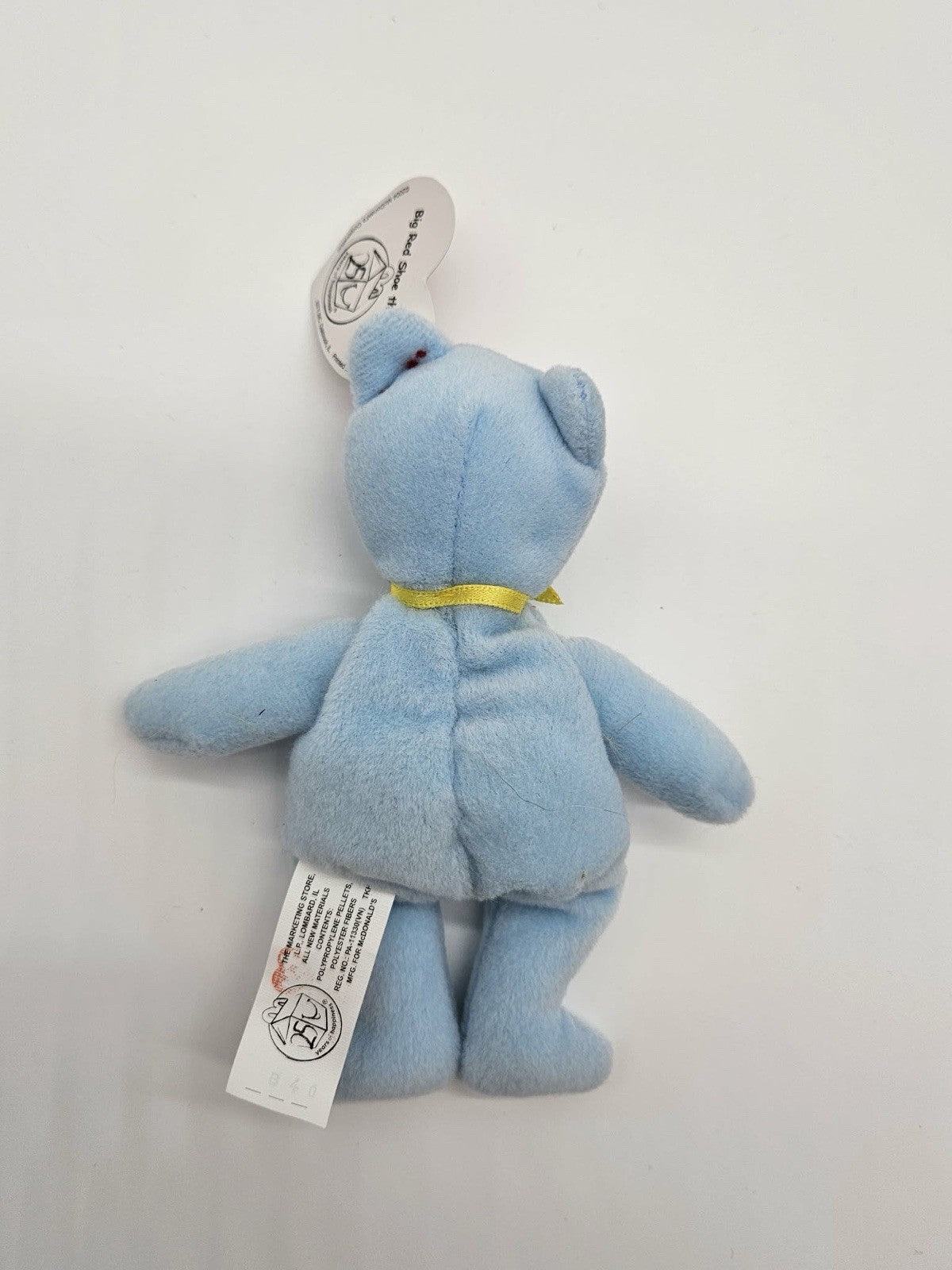 Ty McDonalds Blue Beanie Baby Big Red Shoe Bear Happy Meal 5 inch