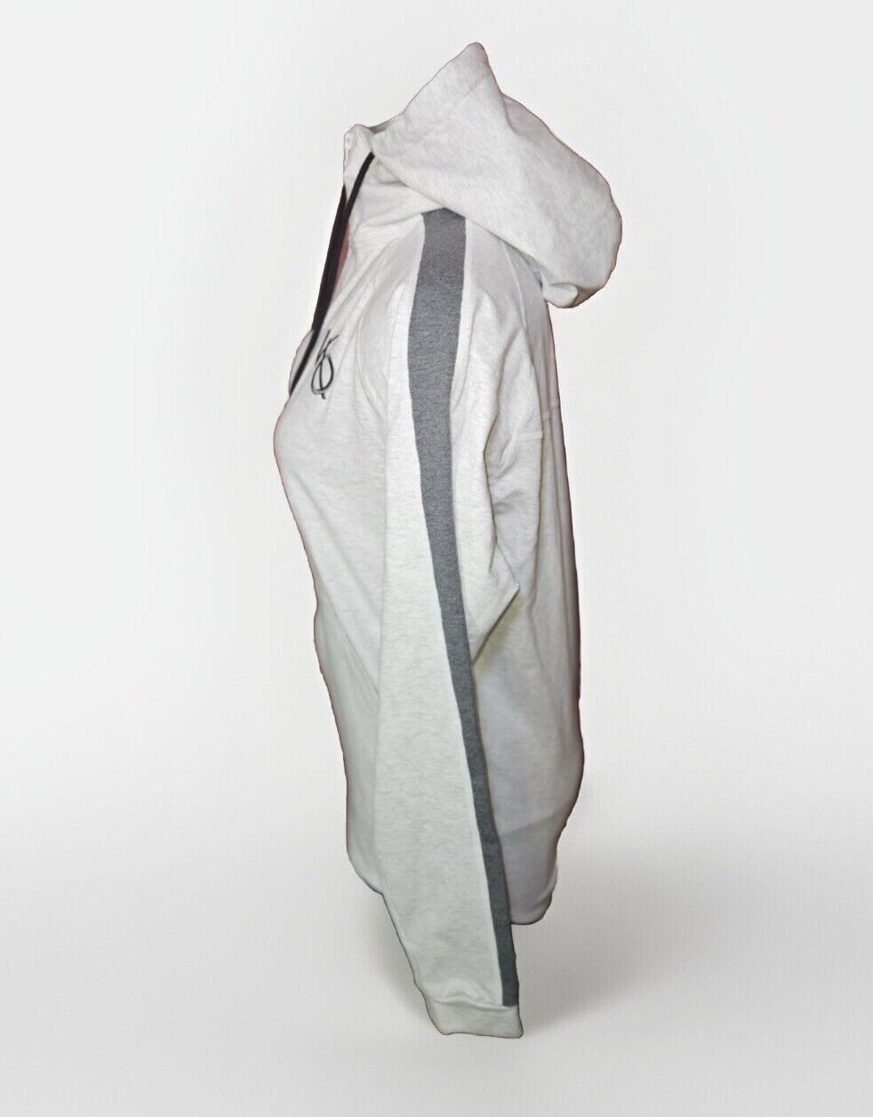 Vanquish Eclipse Pullover Hoodie Whit w/ Grey Mock Neck ~ Sz S