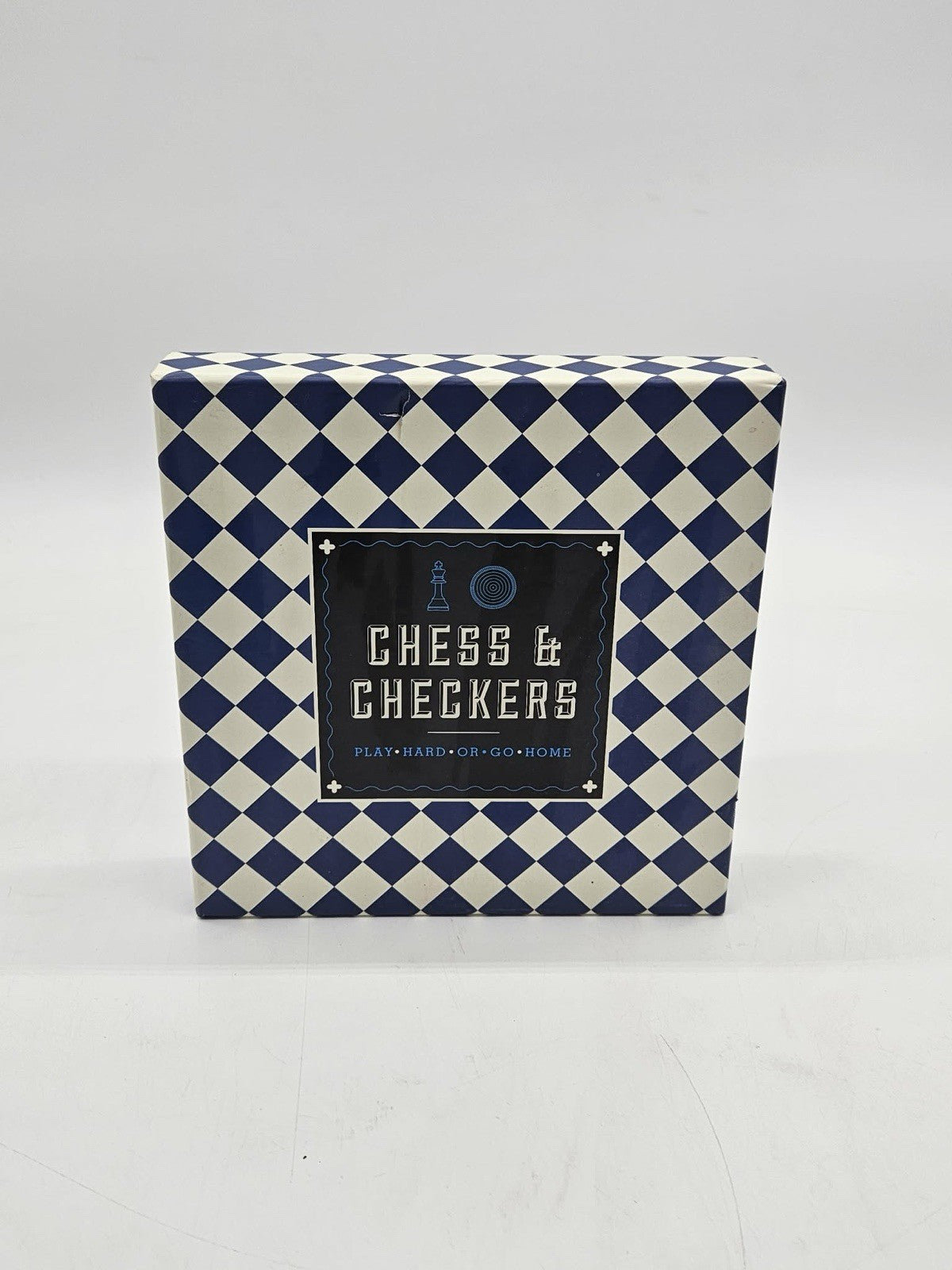 Bell And Curfew Chess & Checkers Set, "Play Hard or Go Home" Brand New