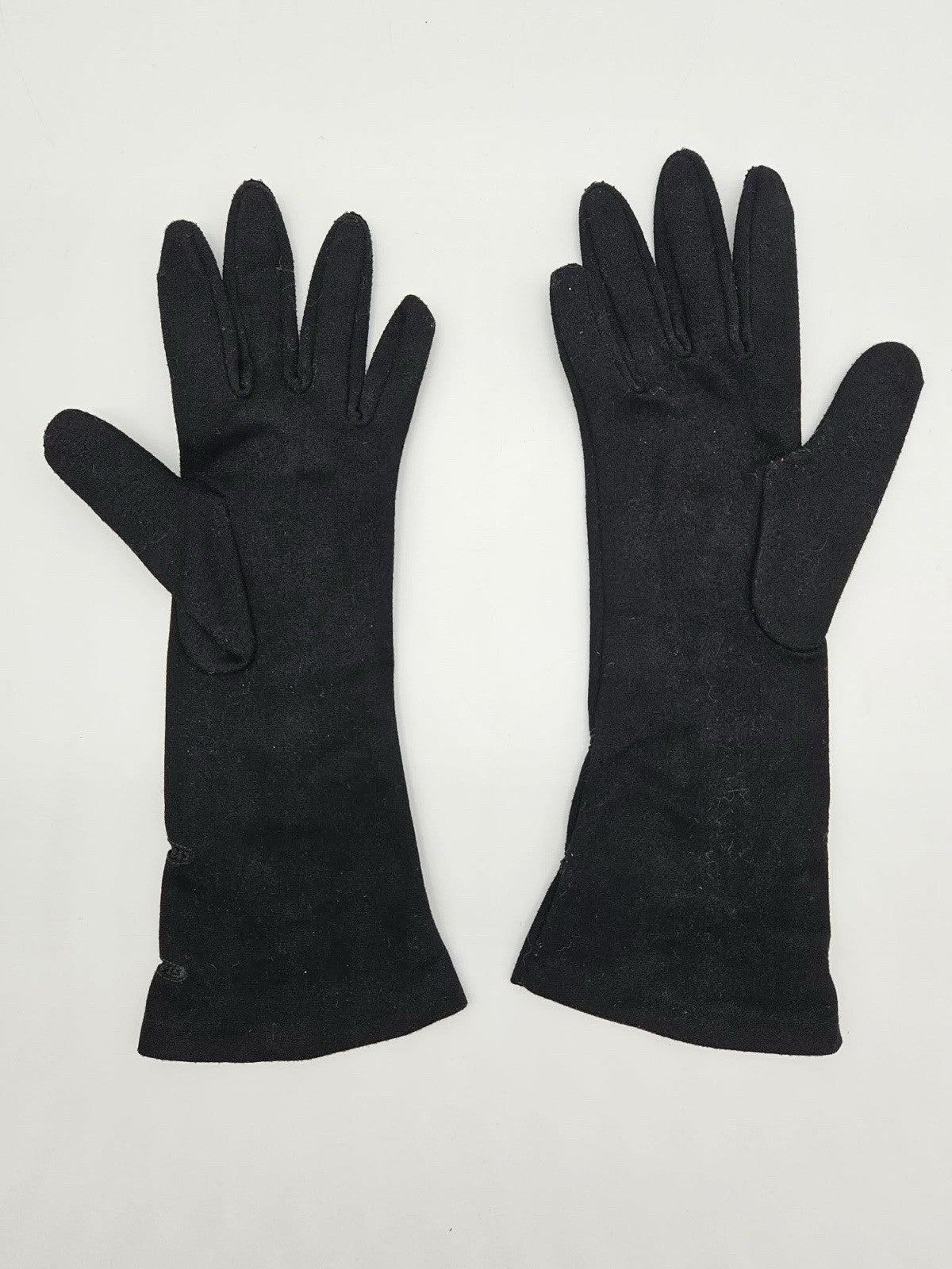Vintage Black Evening Opera Gloves Womens Formal Dress Gloves Retro Elegant