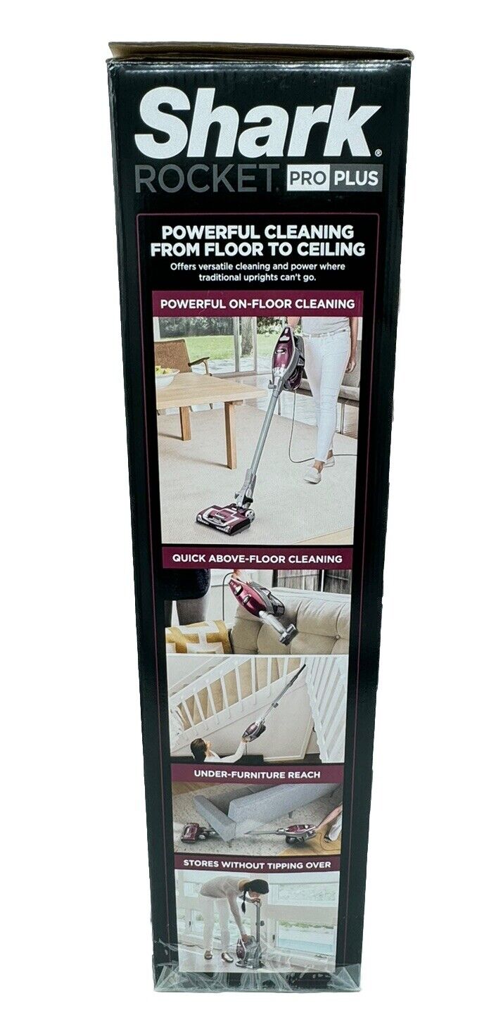 Shark ROCKET PRO Stick Vacuum w/ LED Headlights HV370 Red BRAND NEW