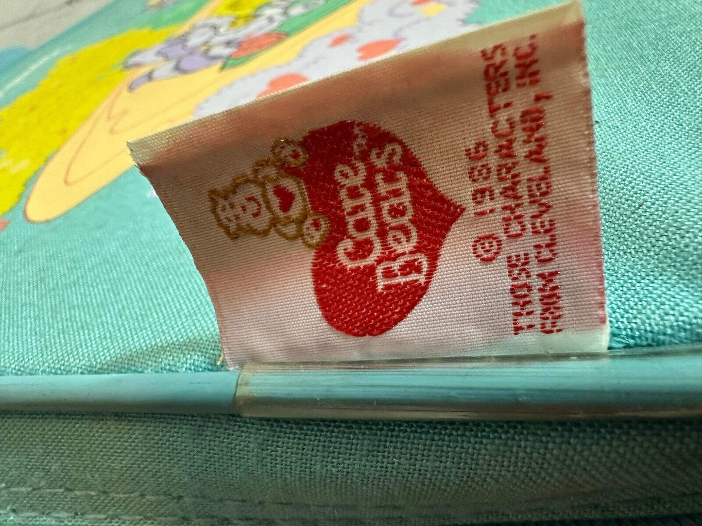 Vintage Care Bears 1986 Suitcase Luggage Blue Setting Sail For Grandma’s 16 X 10