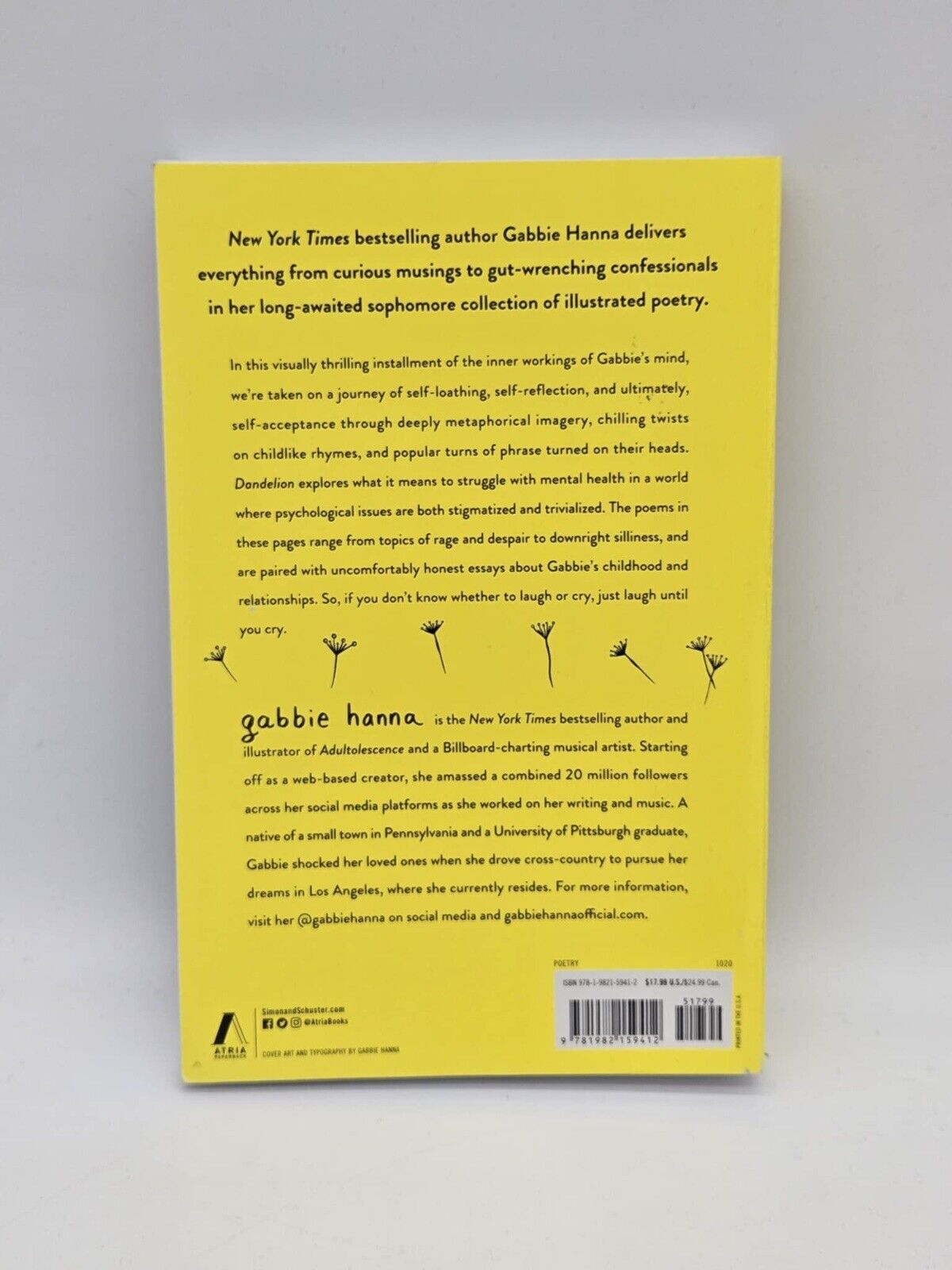 Dandelion, Hanna, Gabbie, 9781982153380