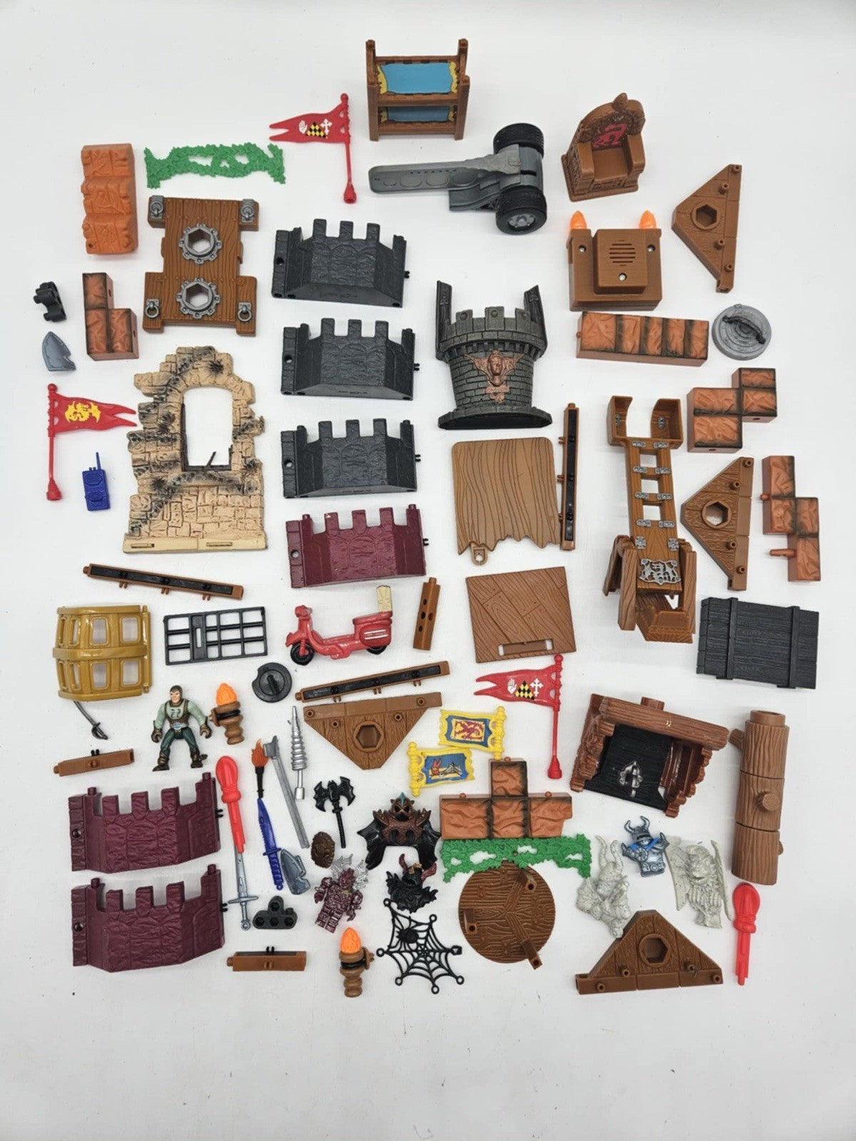 Large FISHER PRICE MATTEL IMAGINEXT Medieval Castle Lot