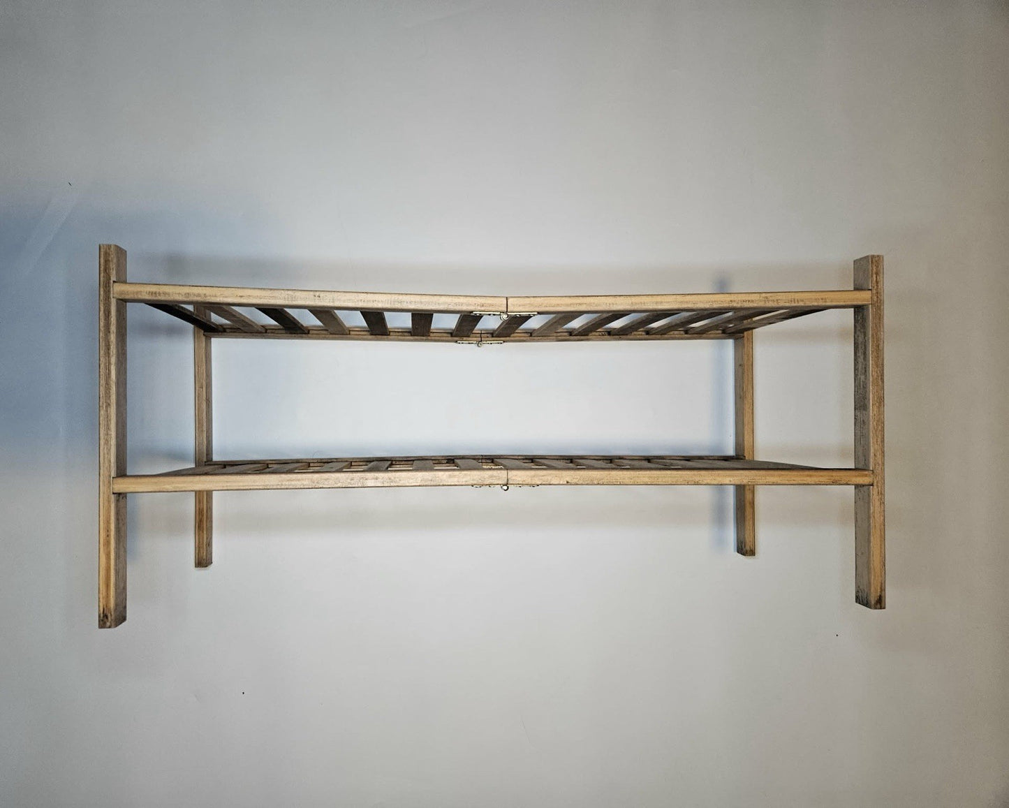 Folding Wooden Slatted Shelf Insert / Ventilated Storage Rack 26”